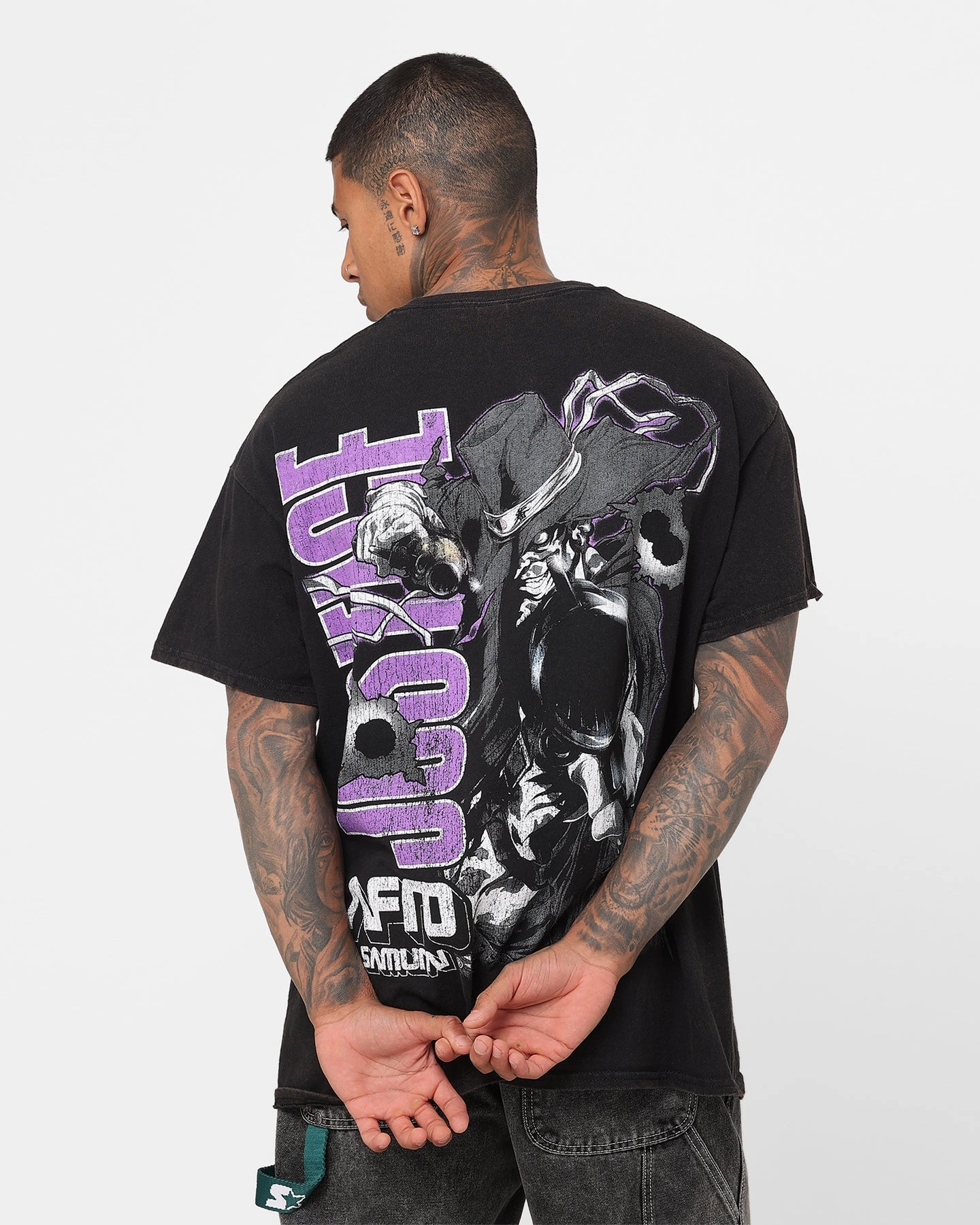 Goat Crew X Afro Samurai Justice Vintage T-Shirt Black Wash Cozy Vibes