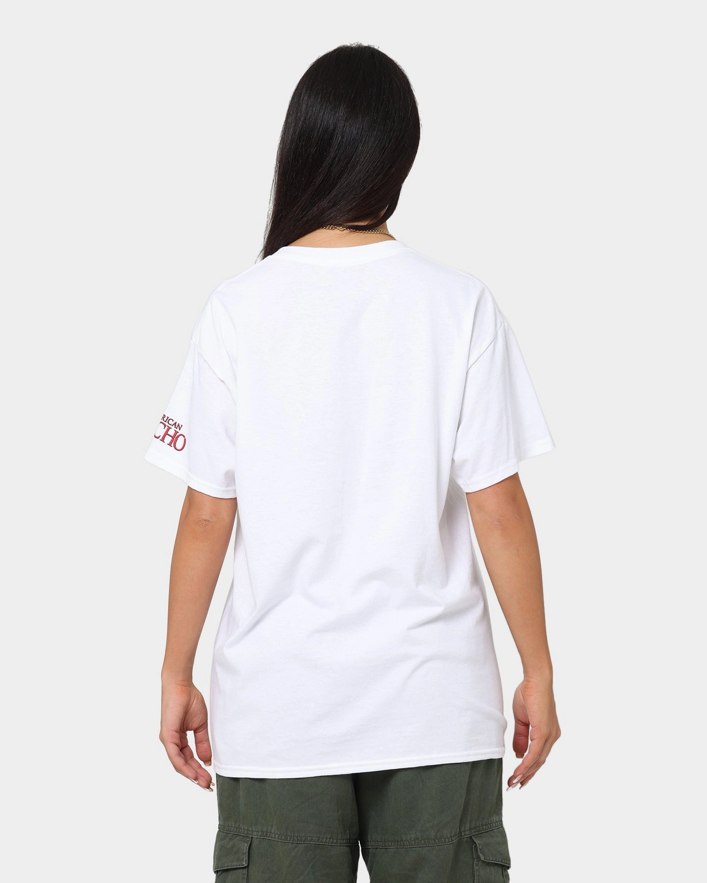 Goat Crew X American Psycho American Psycho Vintage T-Shirt White Foam Print Detail layerable