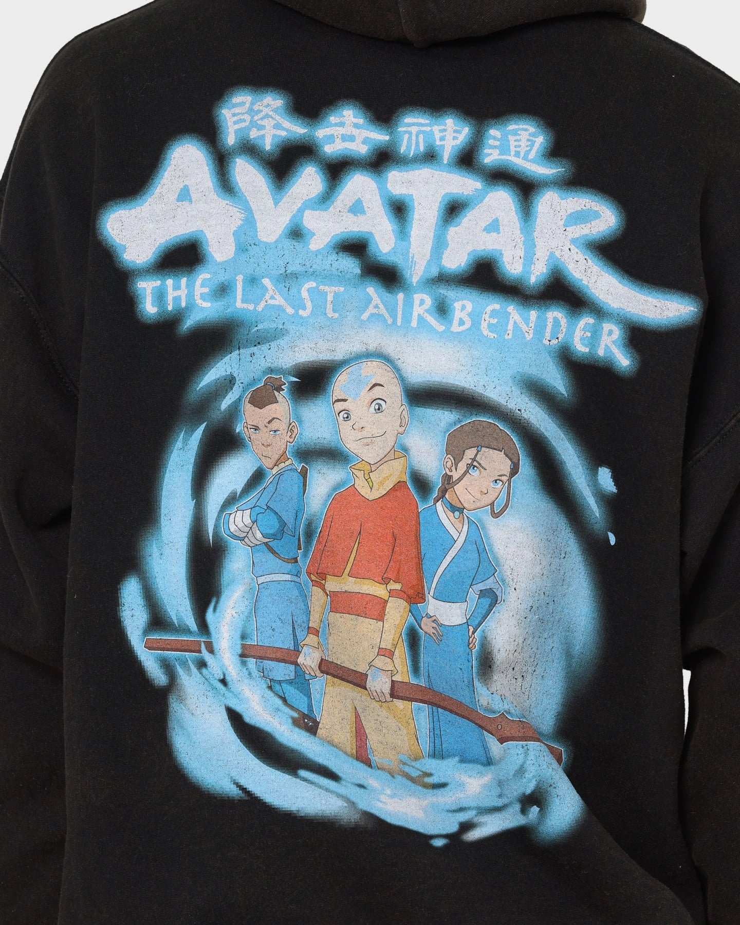 Goat Crew X Avatar: Gaang Vintage Hoodie Washed Black casual outing