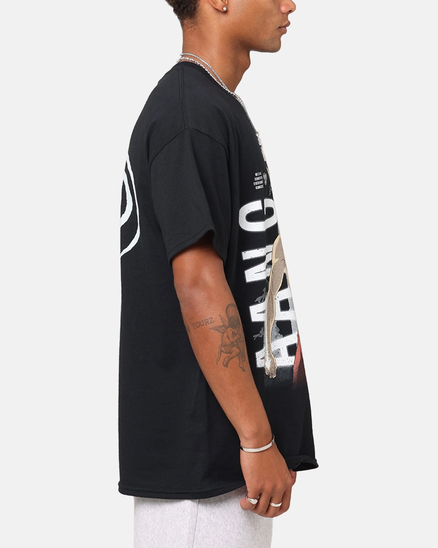 Everyday Wearable Cozy Look Wear Goat Crew X Avatar: The Last Airbender Aang Vintage T-Shirt Black
