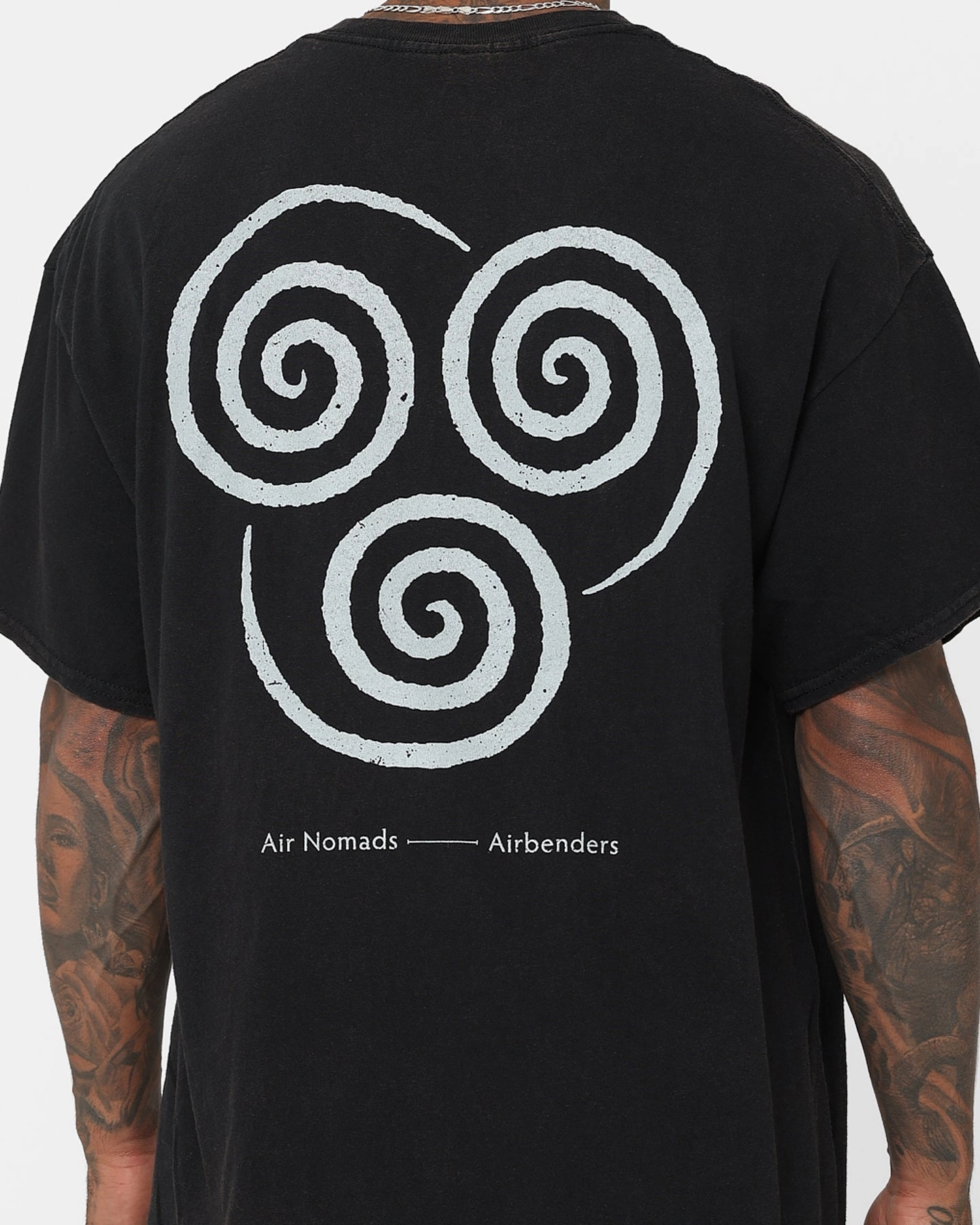Soft and breathable Leisure Casual Goat Crew X Avatar: The Last Airbender Aang Vintage T-Shirt Black Wash