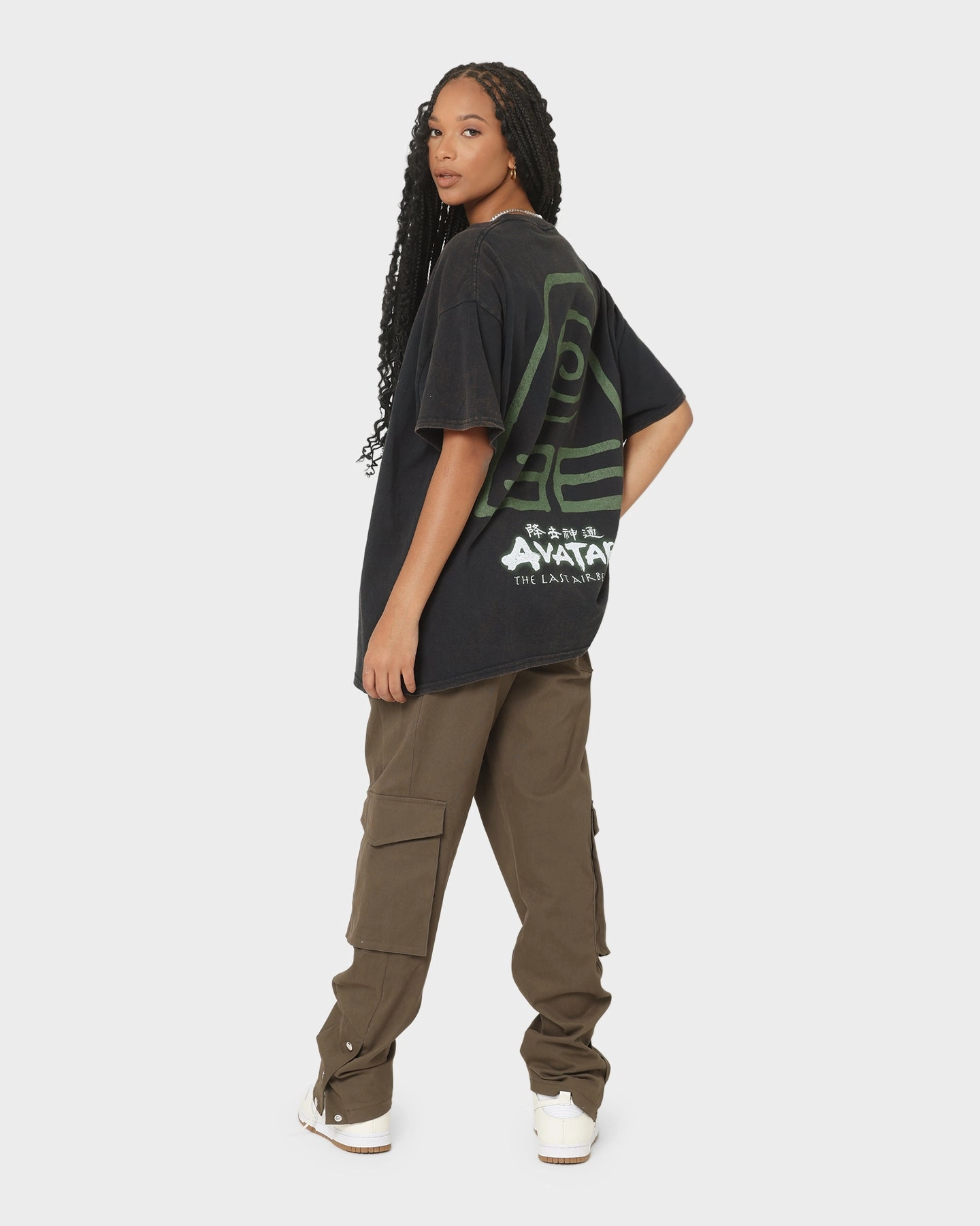 Goat Crew x Avatar: The Last Airbender Earth Elements Vintage T-Shirt Black Wash Chic Fit