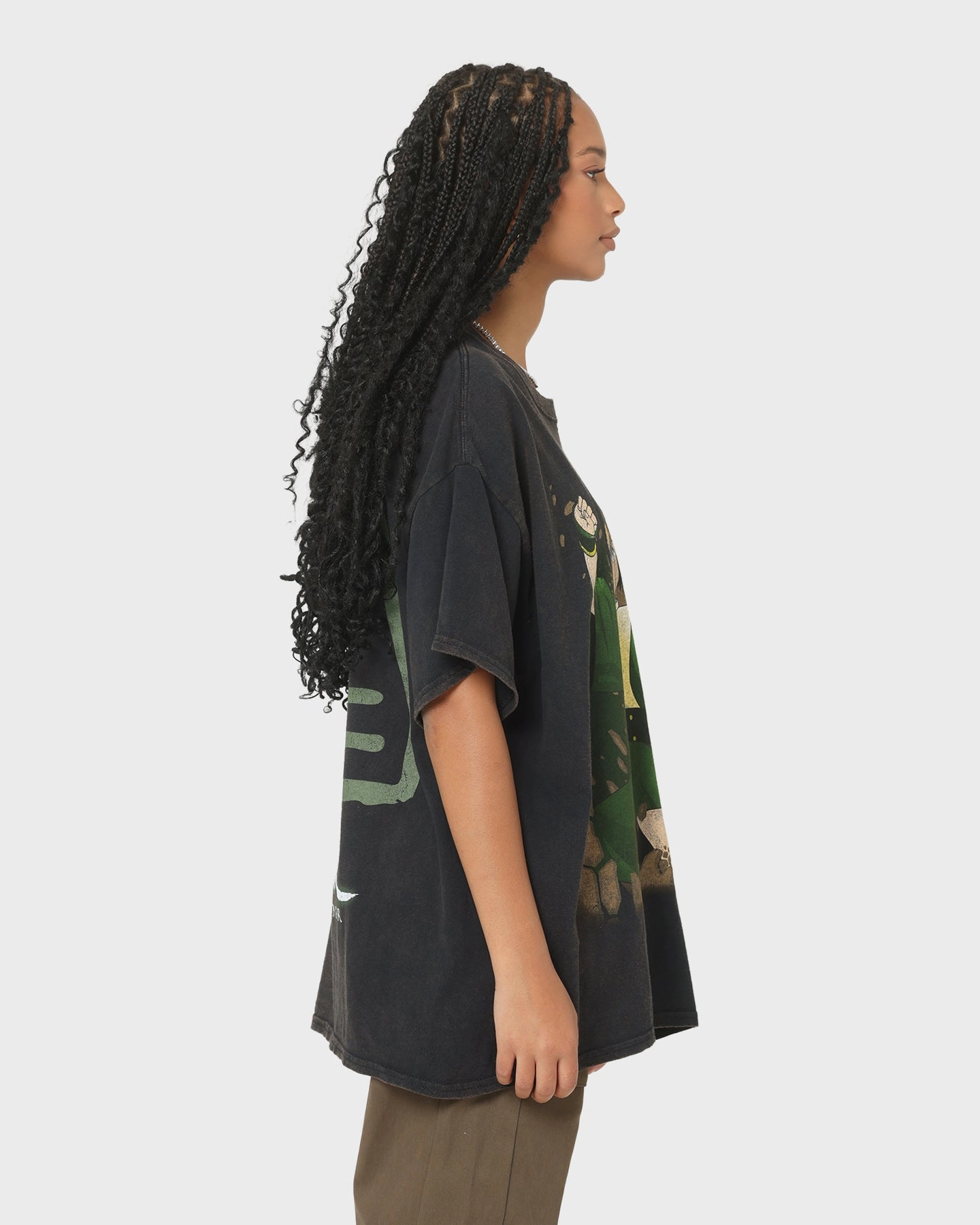 Goat Crew x Avatar: The Last Airbender Earth Elements Vintage T-Shirt Black Wash Comfy Fit AllWeatherComfort