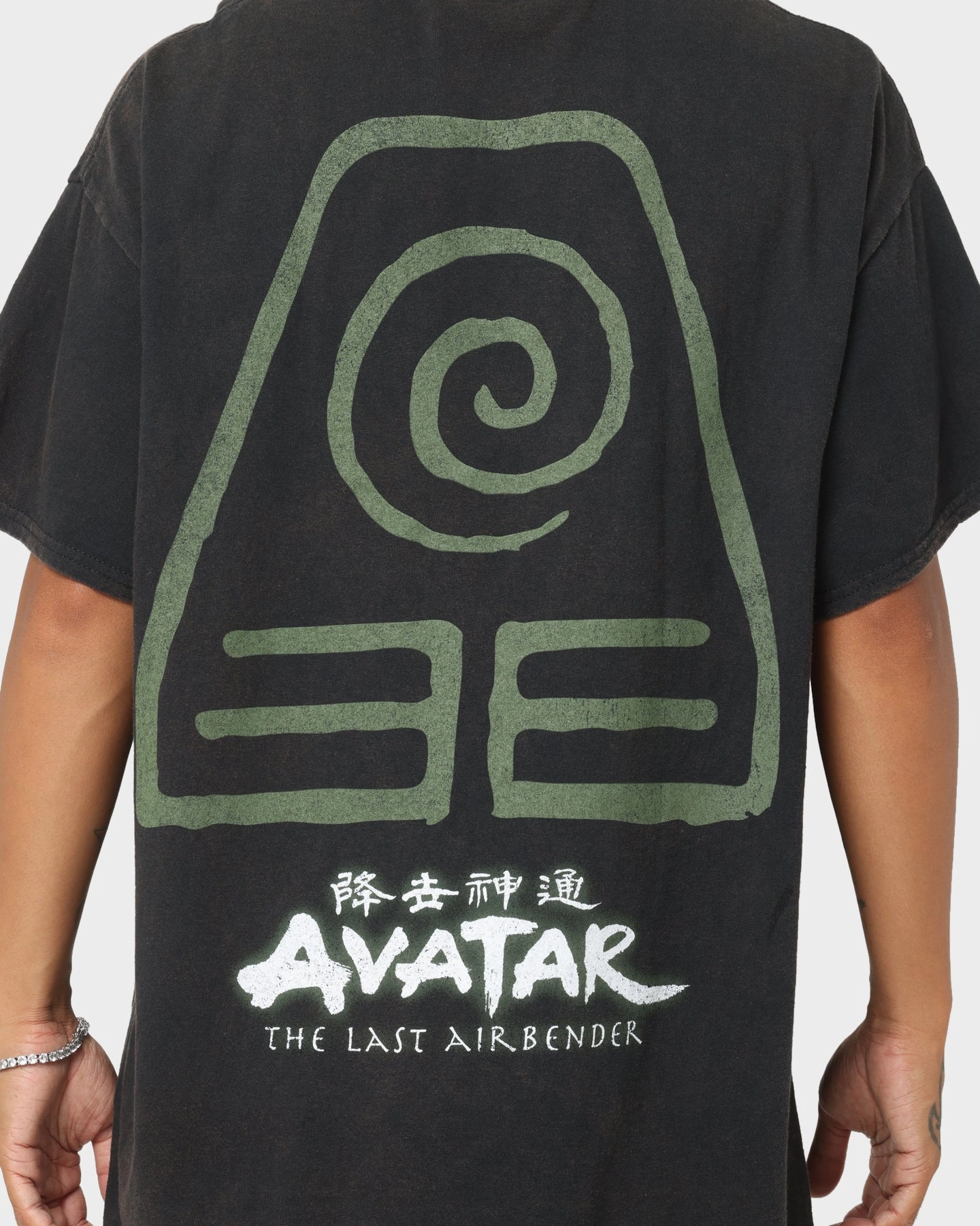 Goat Crew x Avatar: The Last Airbender Earth Elements Vintage T-Shirt Black Wash Airflow Mesh Panels
