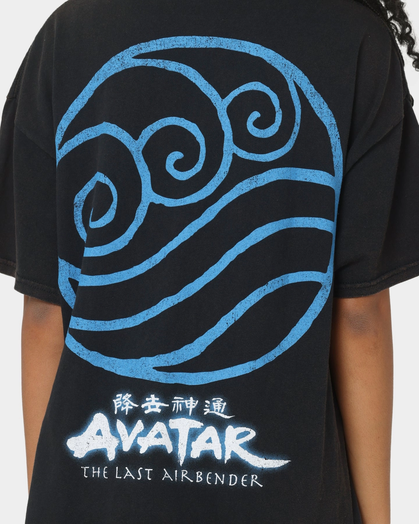Goat Crew x Avatar: The Last Airbender Water Elements Vintage T-Shirt Black Wash Hypoallergenic fabric Modern Outfit