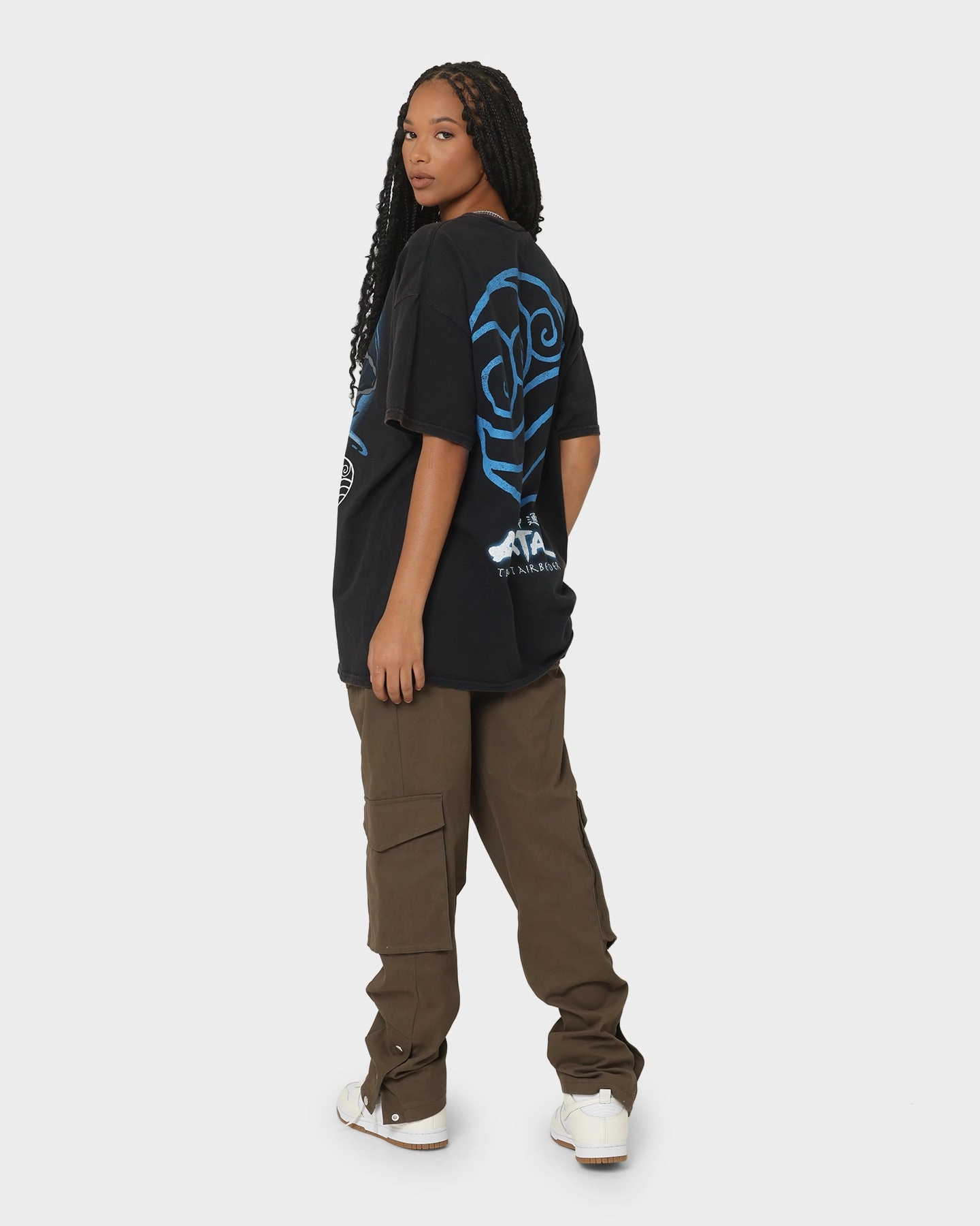 Casual Essential Wear Affordable Fashion Goat Crew x Avatar: The Last Airbender Water Elements Vintage T-Shirt Black Wash