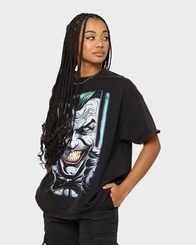 Goat Crew X Batman The Joker Vintage T-Shirt Black Wash Premium Comfort