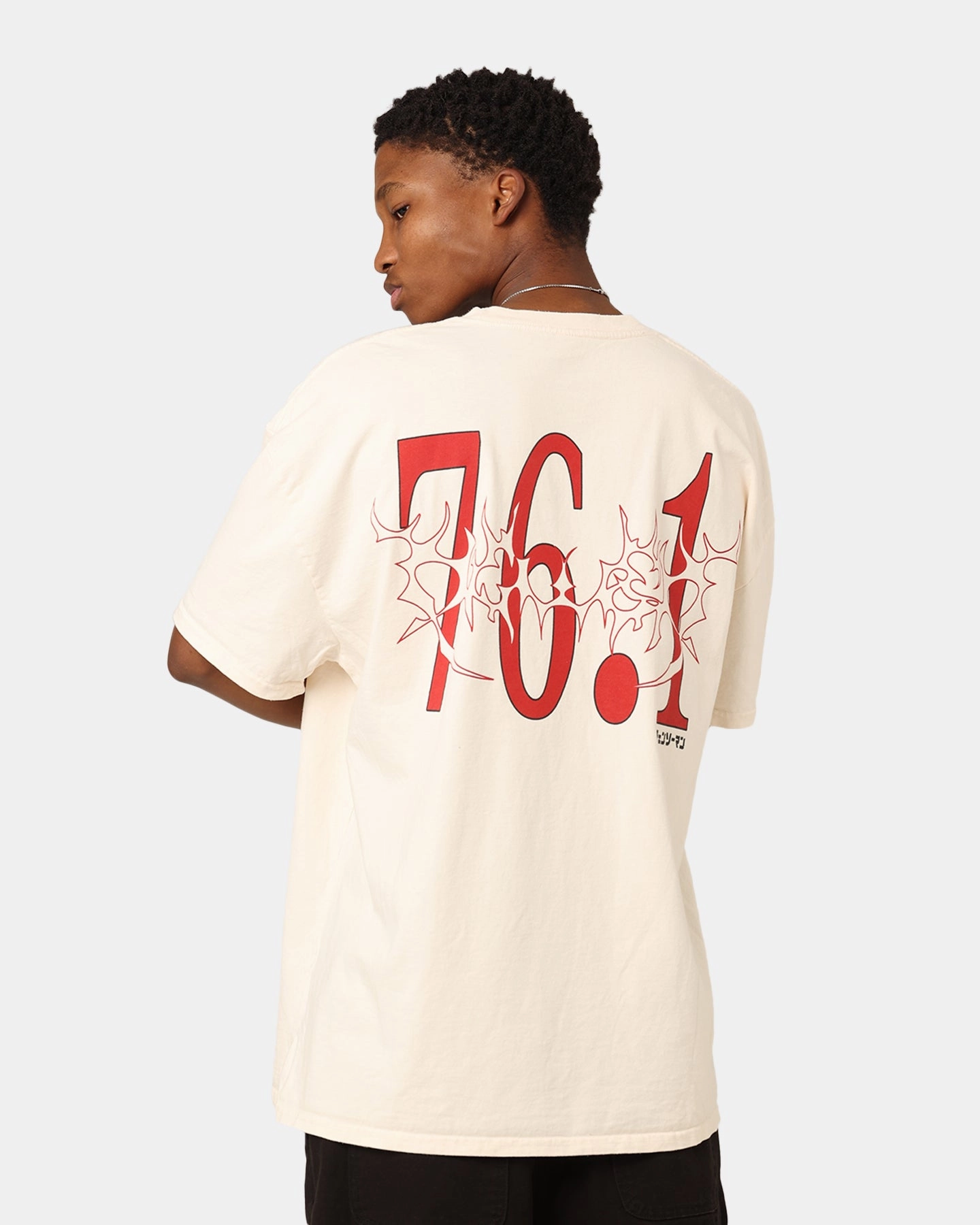 Goat Crew X Chainsaw Man Power Heavyweight T-Shirt Off White Chic Style Trend Plus size clothing