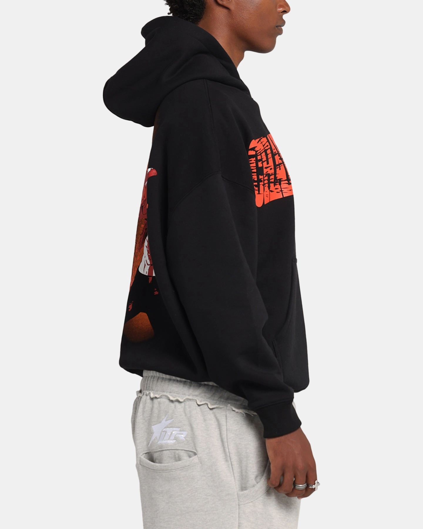 Desert - suitable Quick Release Fabric Goat Crew X Chainsaw Man Premium Hoodie Black