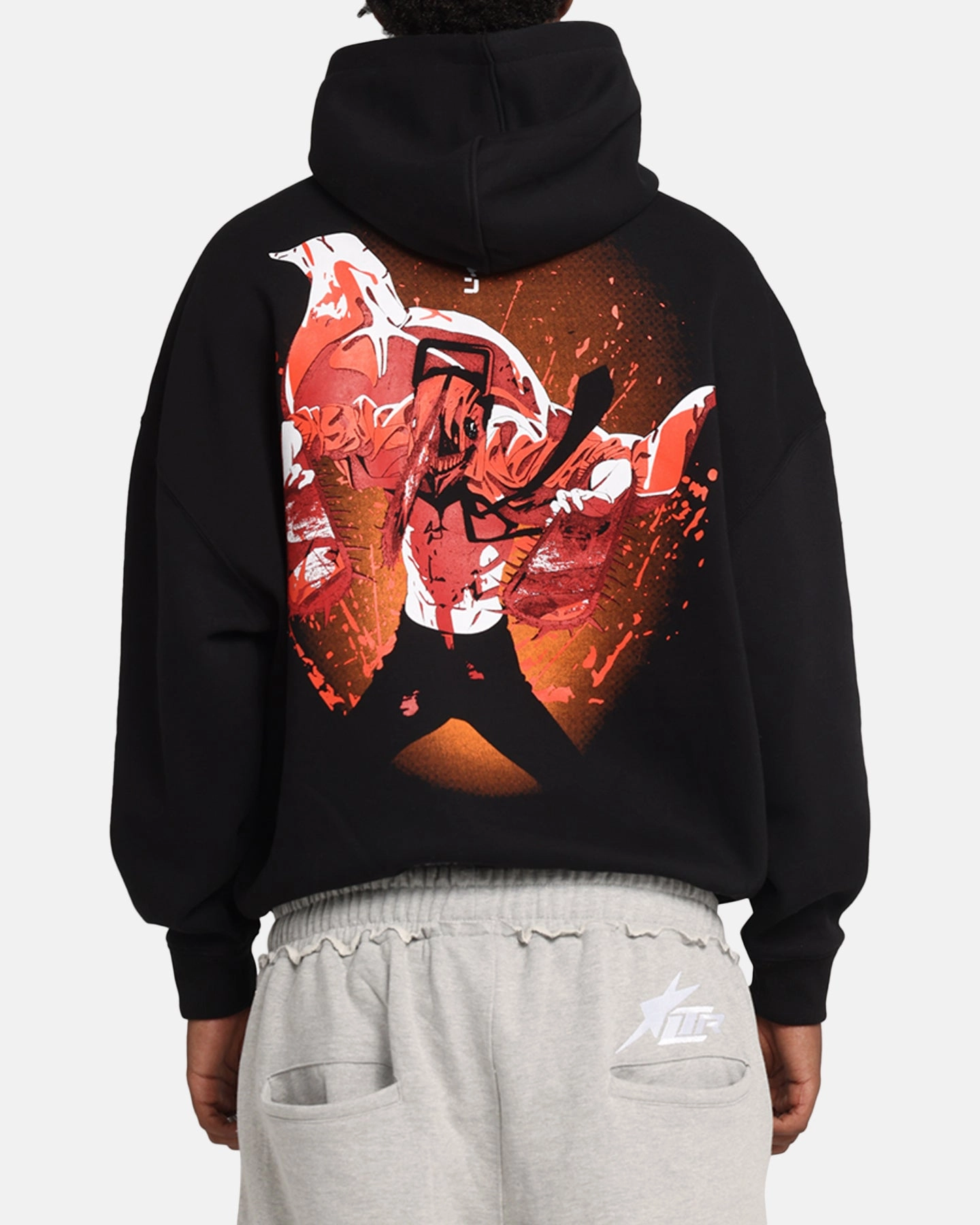 Minimal Smooth Goat Crew X Chainsaw Man Premium Hoodie Black