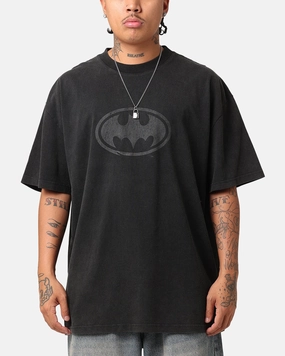 Goat Crew X DC Batman Batman Logos Heavy T-Shirt Vintage Black Animal Print Yoga flexibility