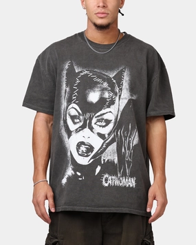 Goat Crew X DC Batman Catwoman Heavyweight T-Shirt Black Wash Daily Fashion Recommended