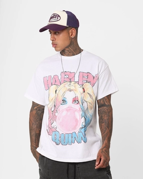 Goat Crew X DC Batman Harley Quinn T-Shirt White Comfortable And Trendy