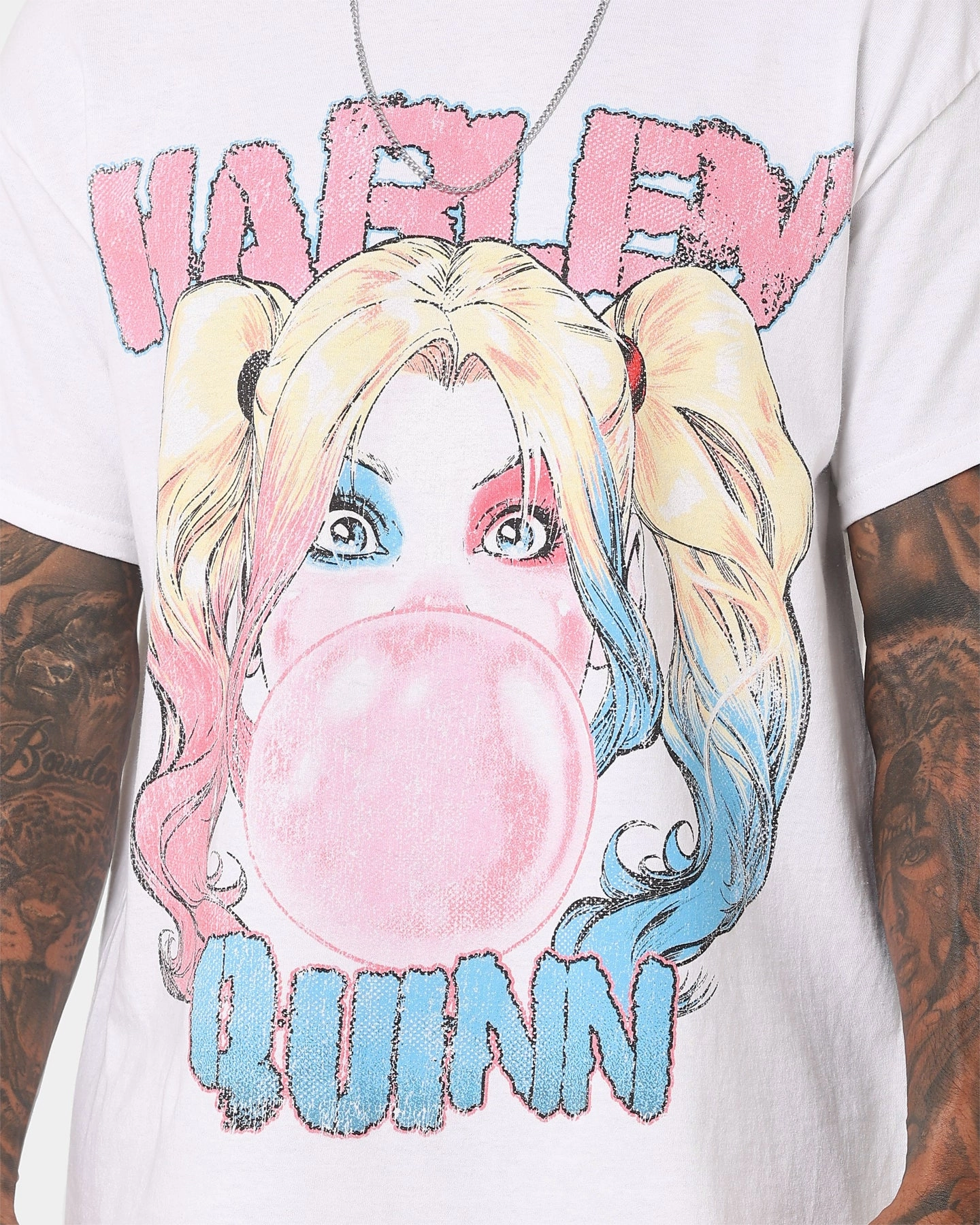 Goat Crew X DC Batman Harley Quinn T-Shirt White Versatile Wardrobe Piece
