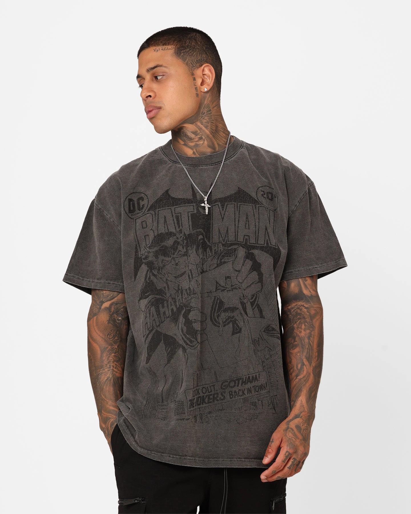 Goat Crew X DC Batman Issue #251 Heavyweight Vintage T-Shirt Black Wash Weekend Comfort