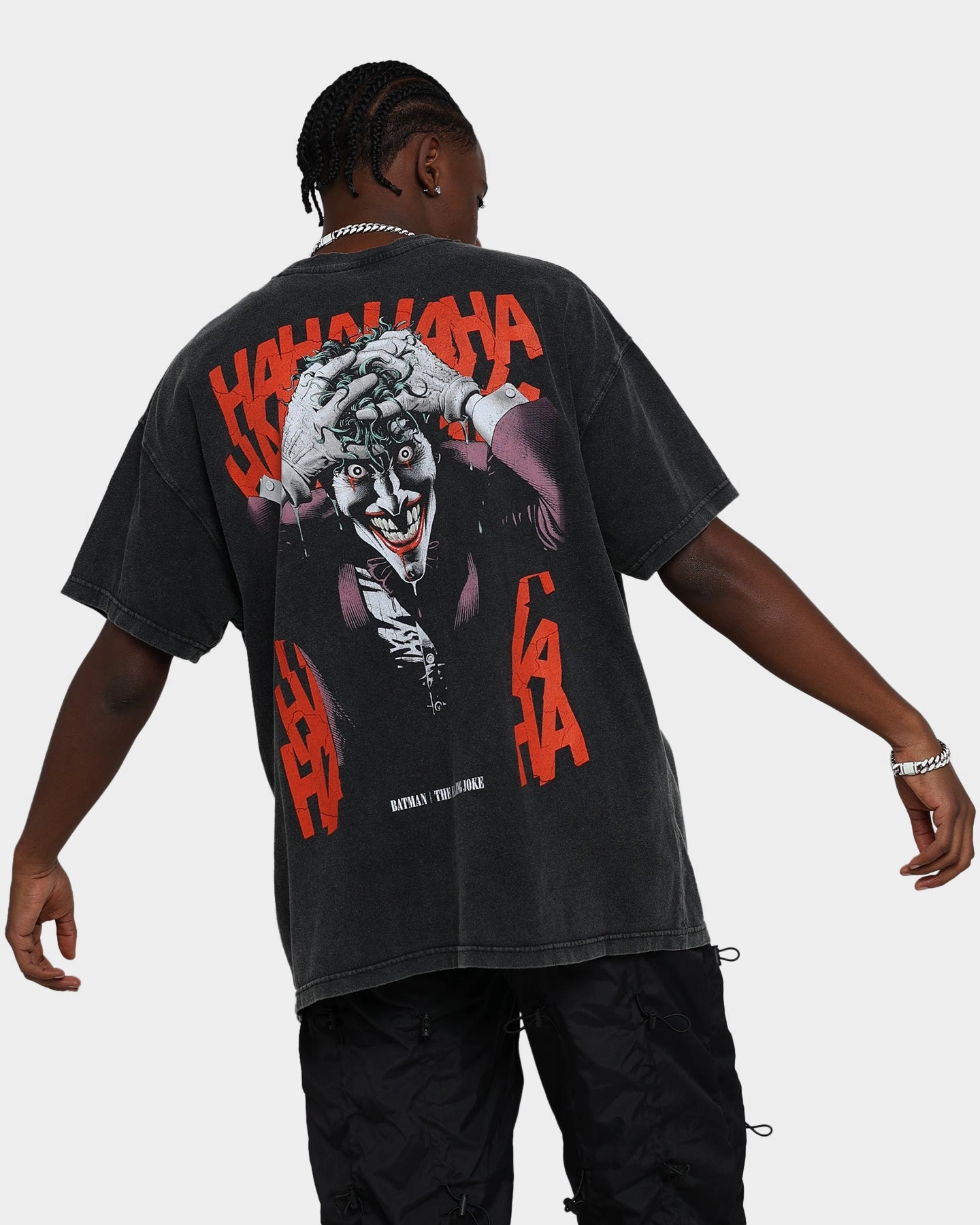 Goat Crew X DC Batman The Killing Joke  Vintage T-Shirt Black Wash FadeResistant