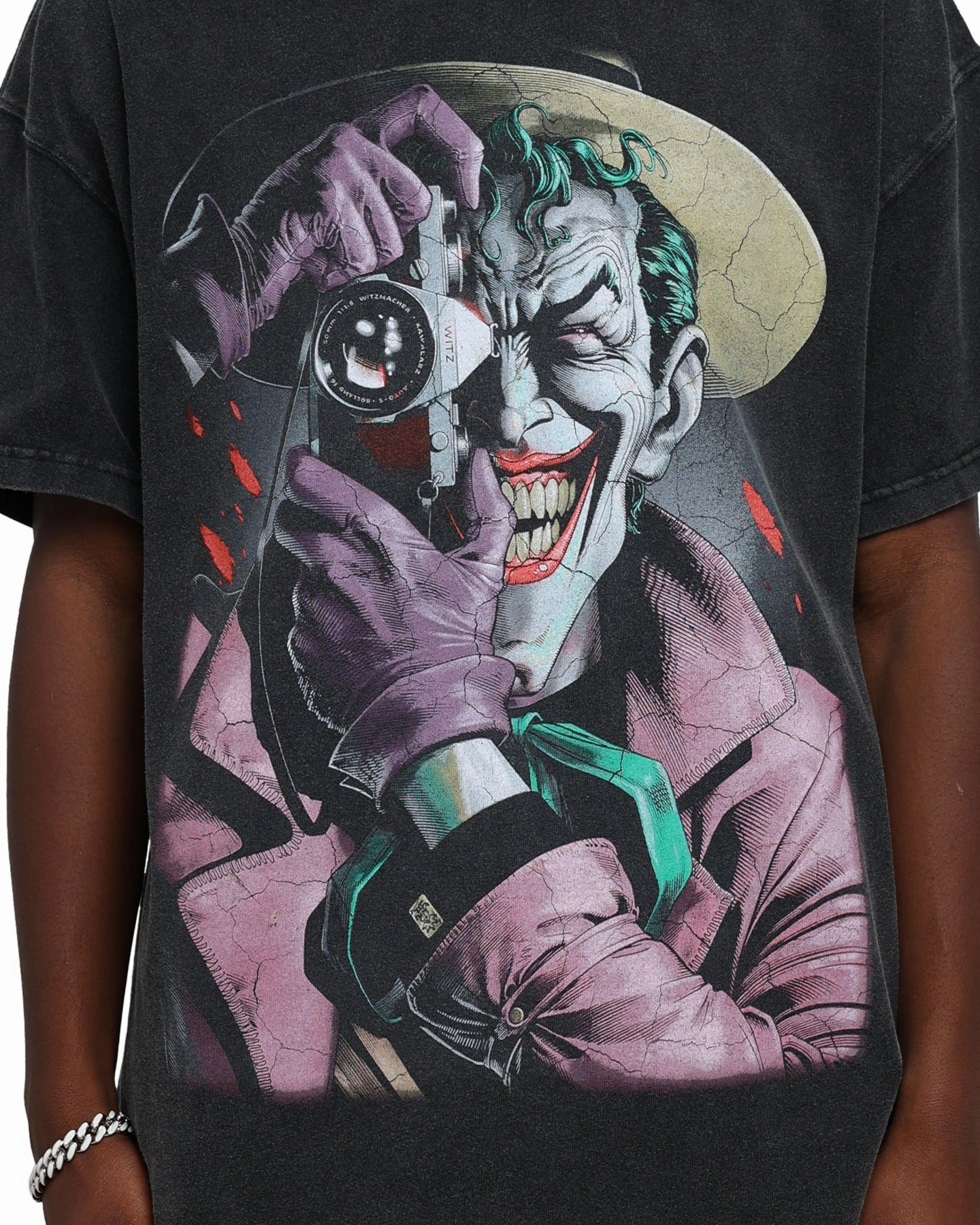 Goat Crew X DC Batman The Killing Joke  Vintage T-Shirt Black Wash Soft Fit Wear