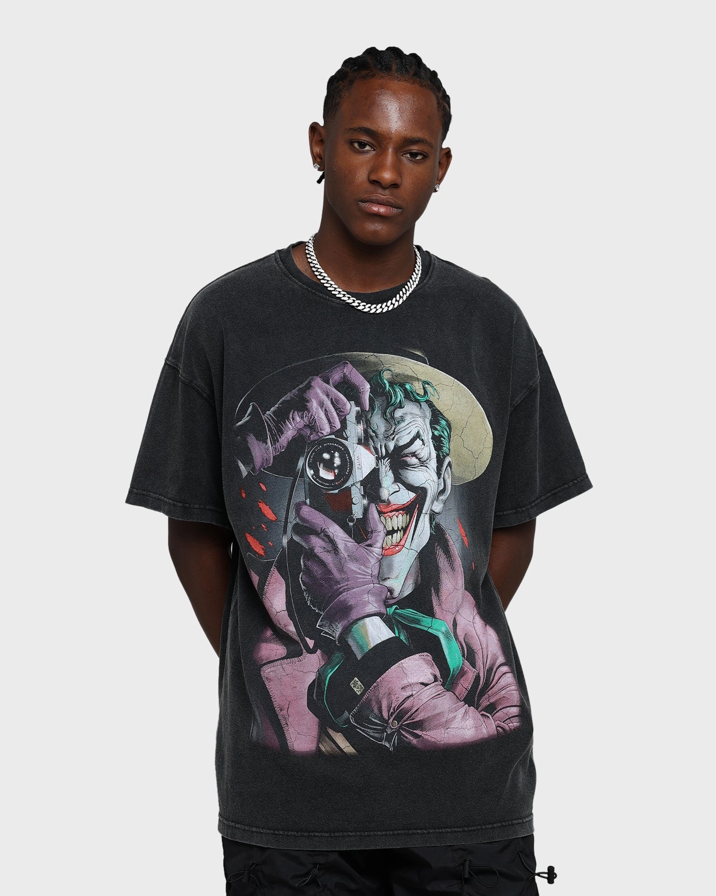 Soft and Light Wear Goat Crew X DC Batman The Killing Joke  Vintage T-Shirt Black Wash