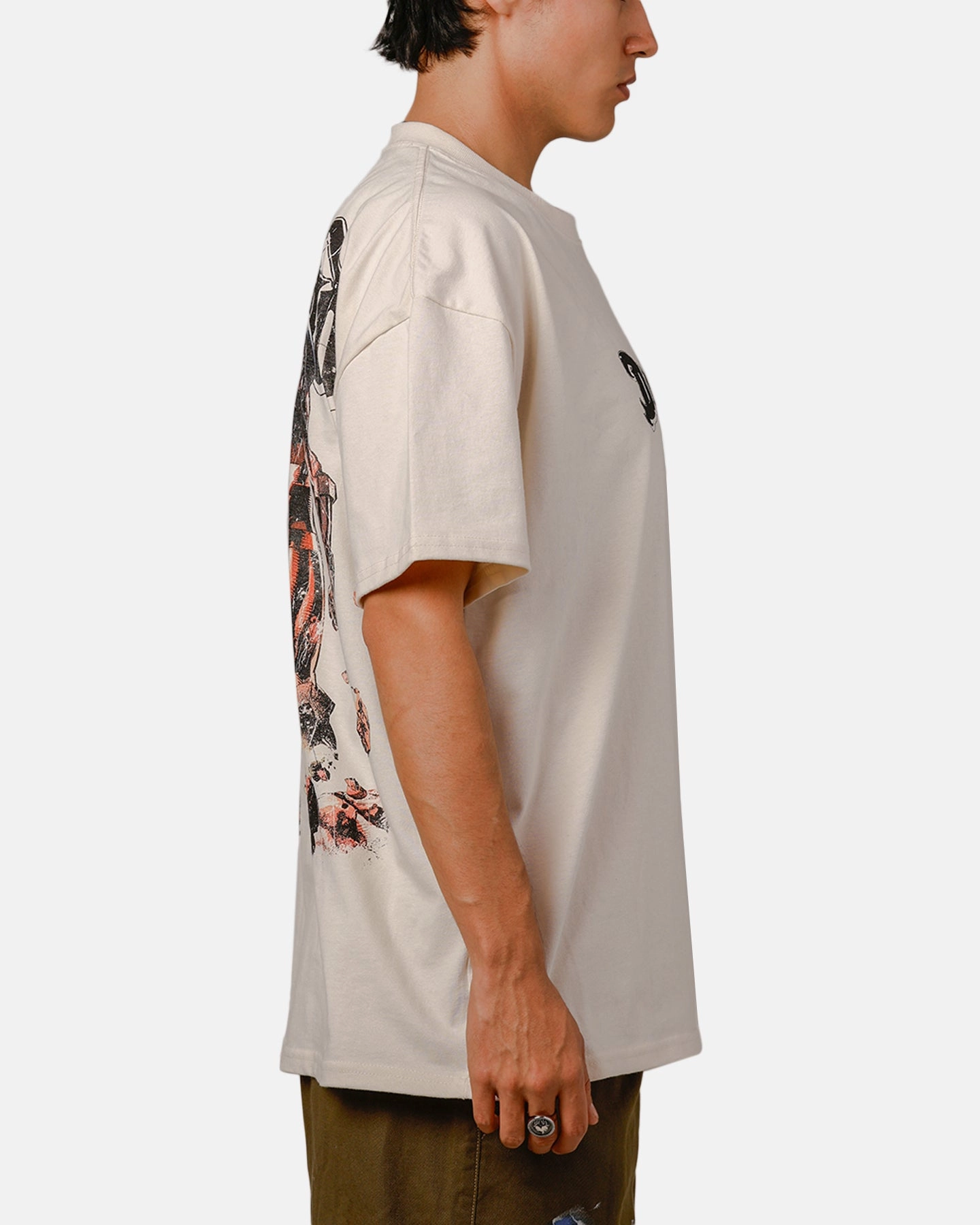 Goat Crew X DC Superman Darkseid Heavy T-Shirt Off White Trendy Tops