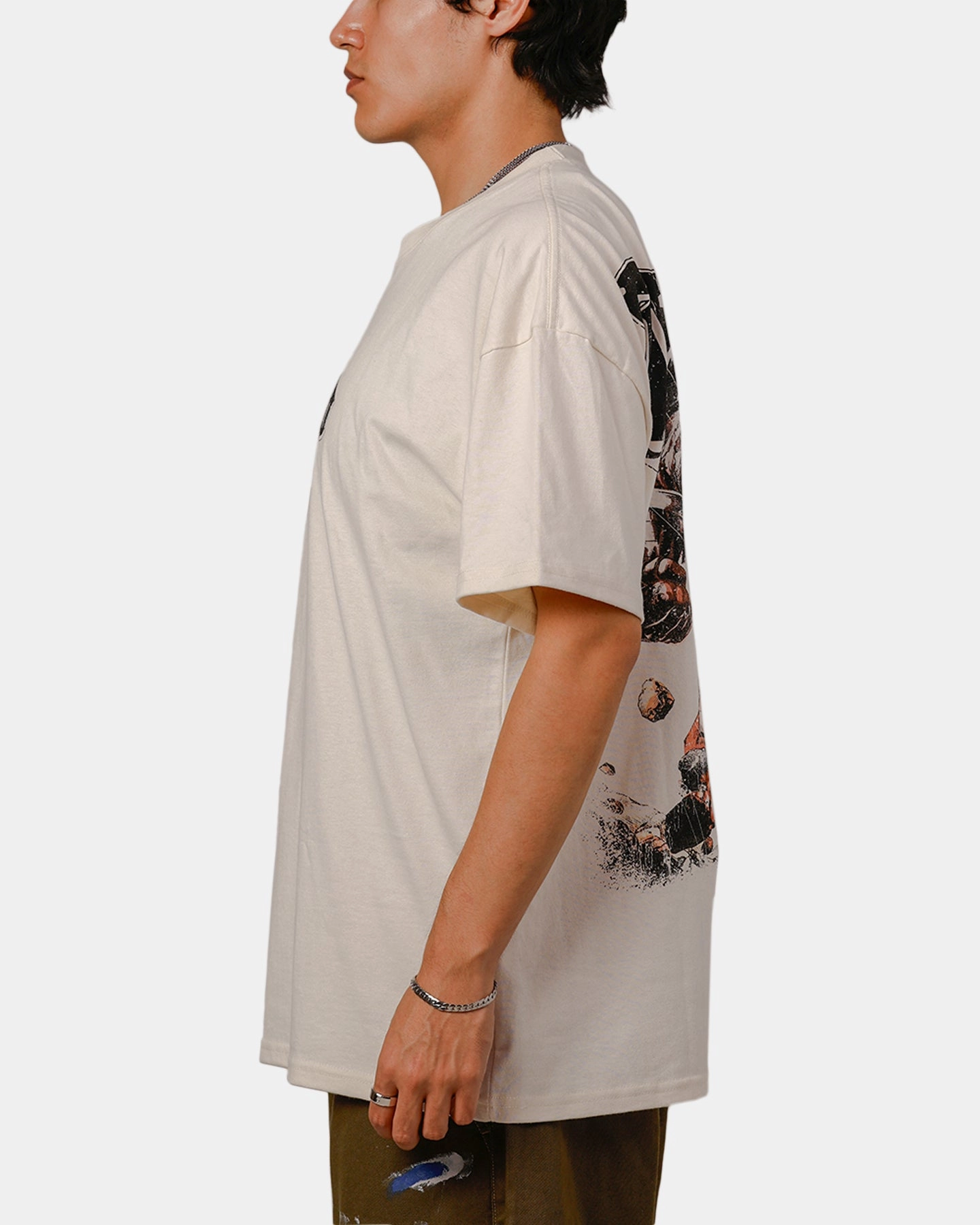 DurableStitching Goat Crew X DC Superman Darkseid Heavy T-Shirt Off White