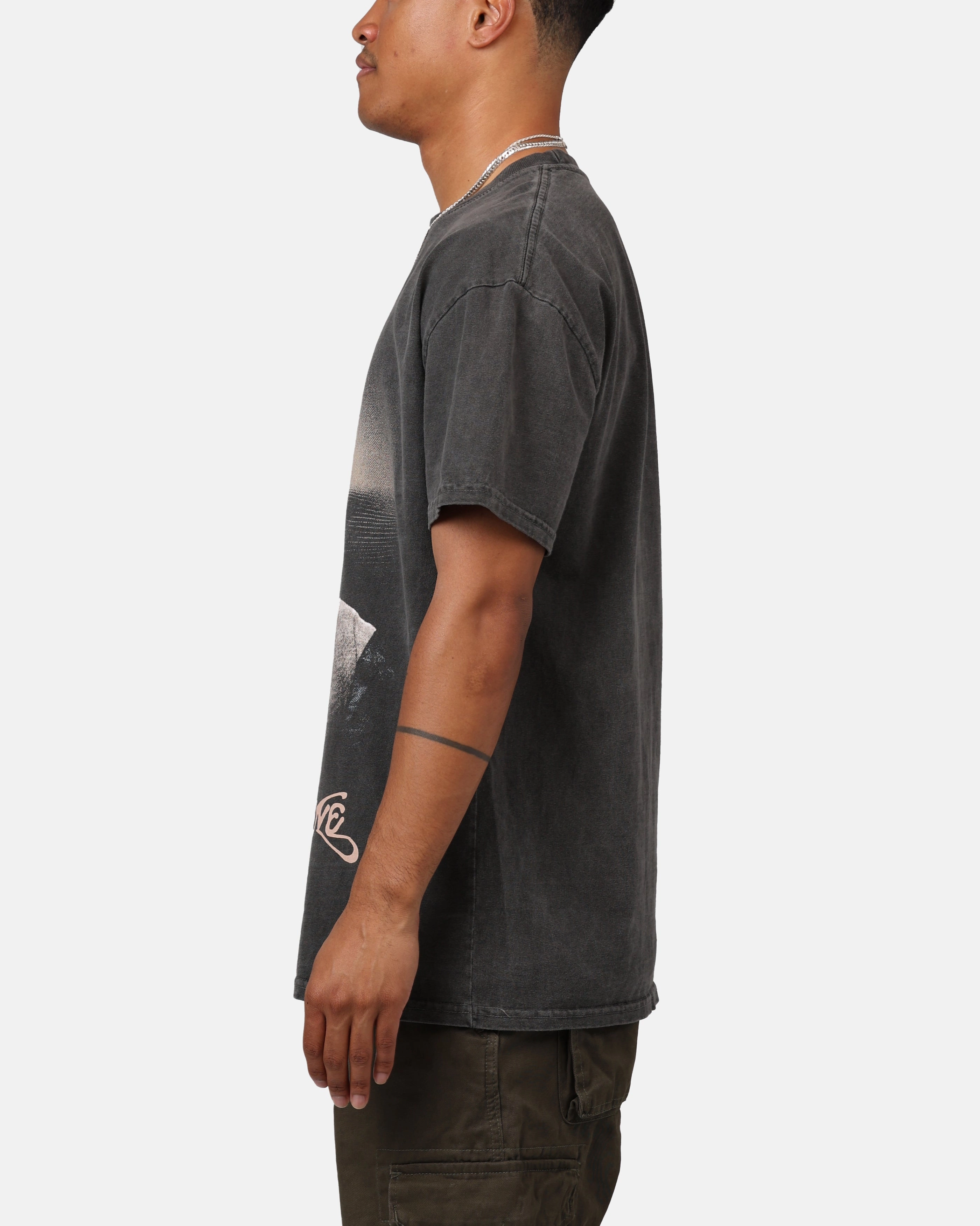 Goat Crew X Dune Chani Heavyweight T-Shirt Black Wash Everyday Look Stretchable Weave