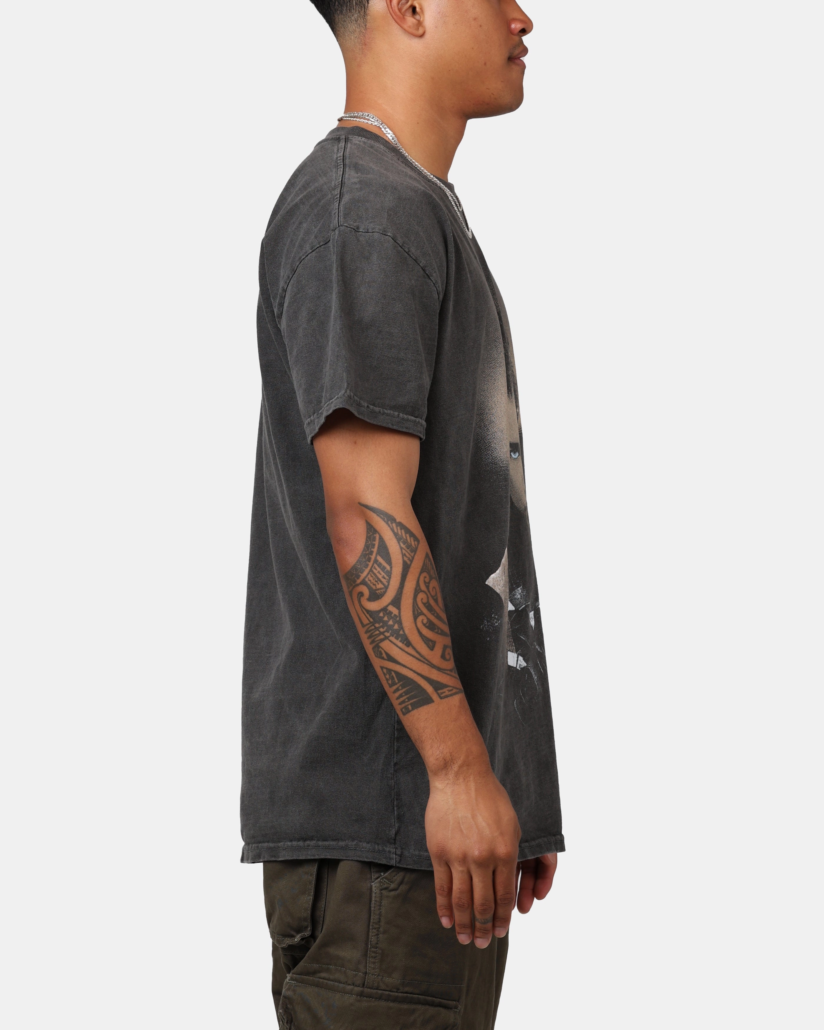 Sophisticated Casual contrast Goat Crew X Dune Chani Heavyweight T-Shirt Black Wash