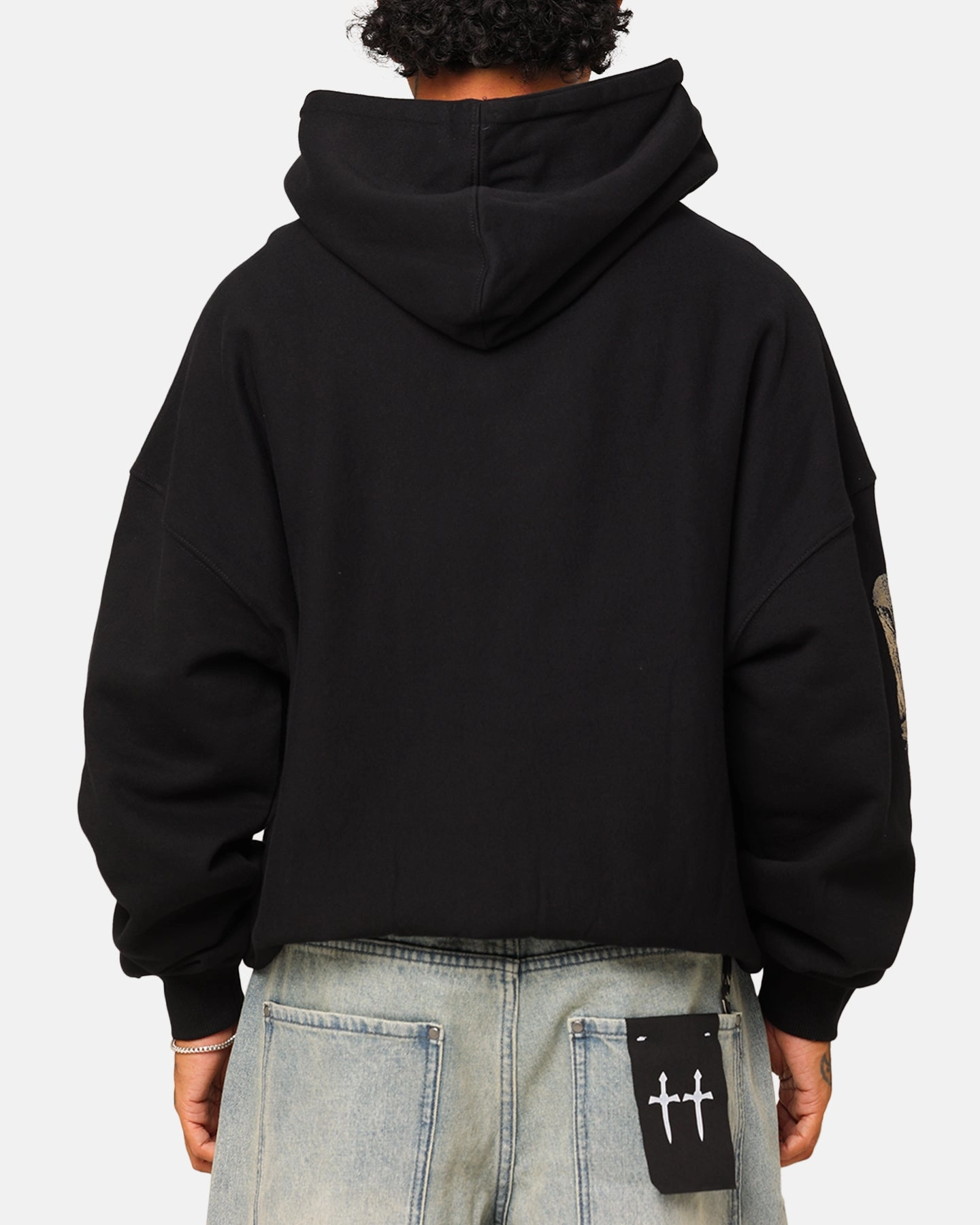 Reflective Detailing Lightweight Waterproof Goat Crew X Dune Heavyweight Hoodie Black