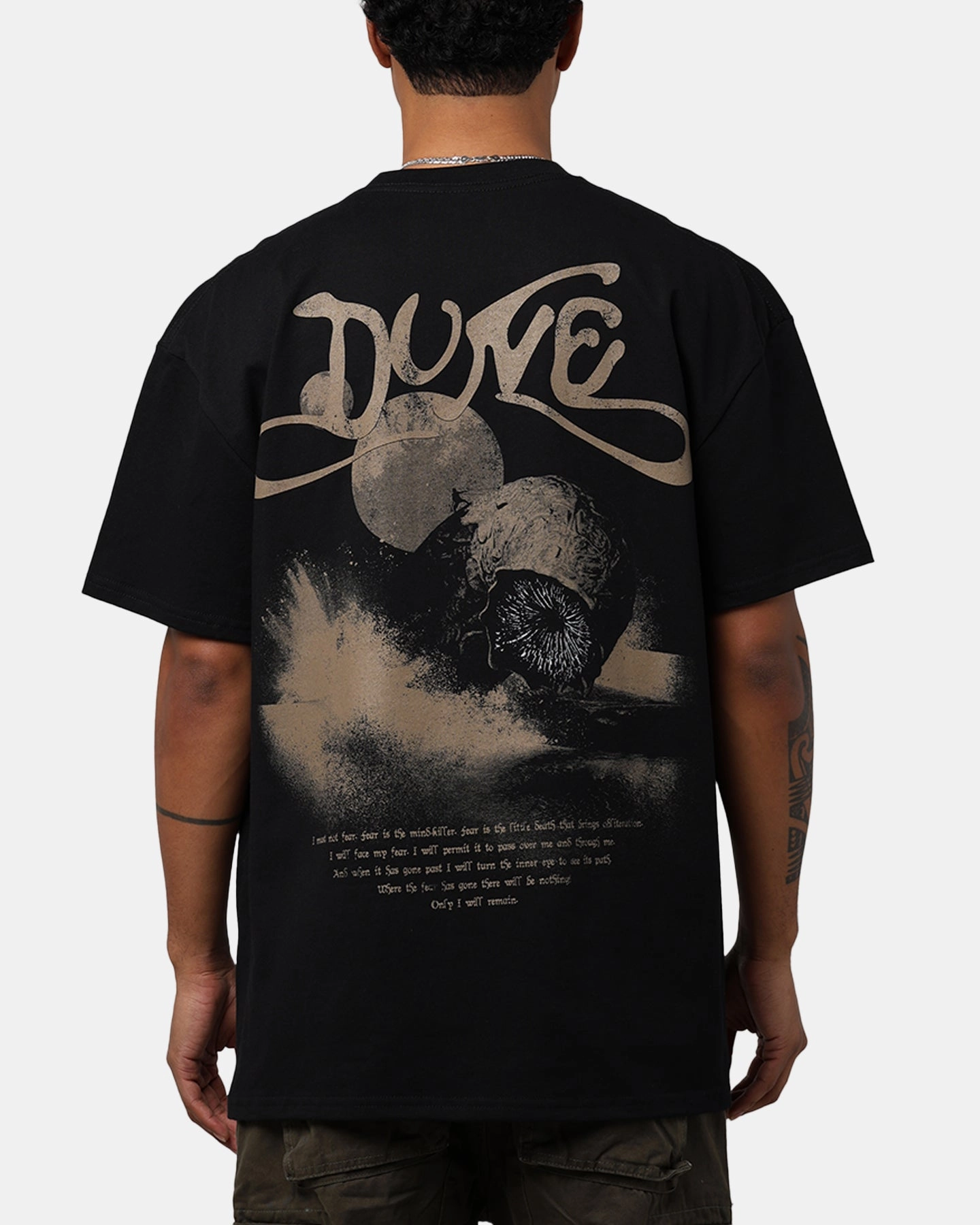 crew neck Eco Friendly Production Goat Crew X Dune Paul Atreides Heavyweight T-Shirt Black Wash