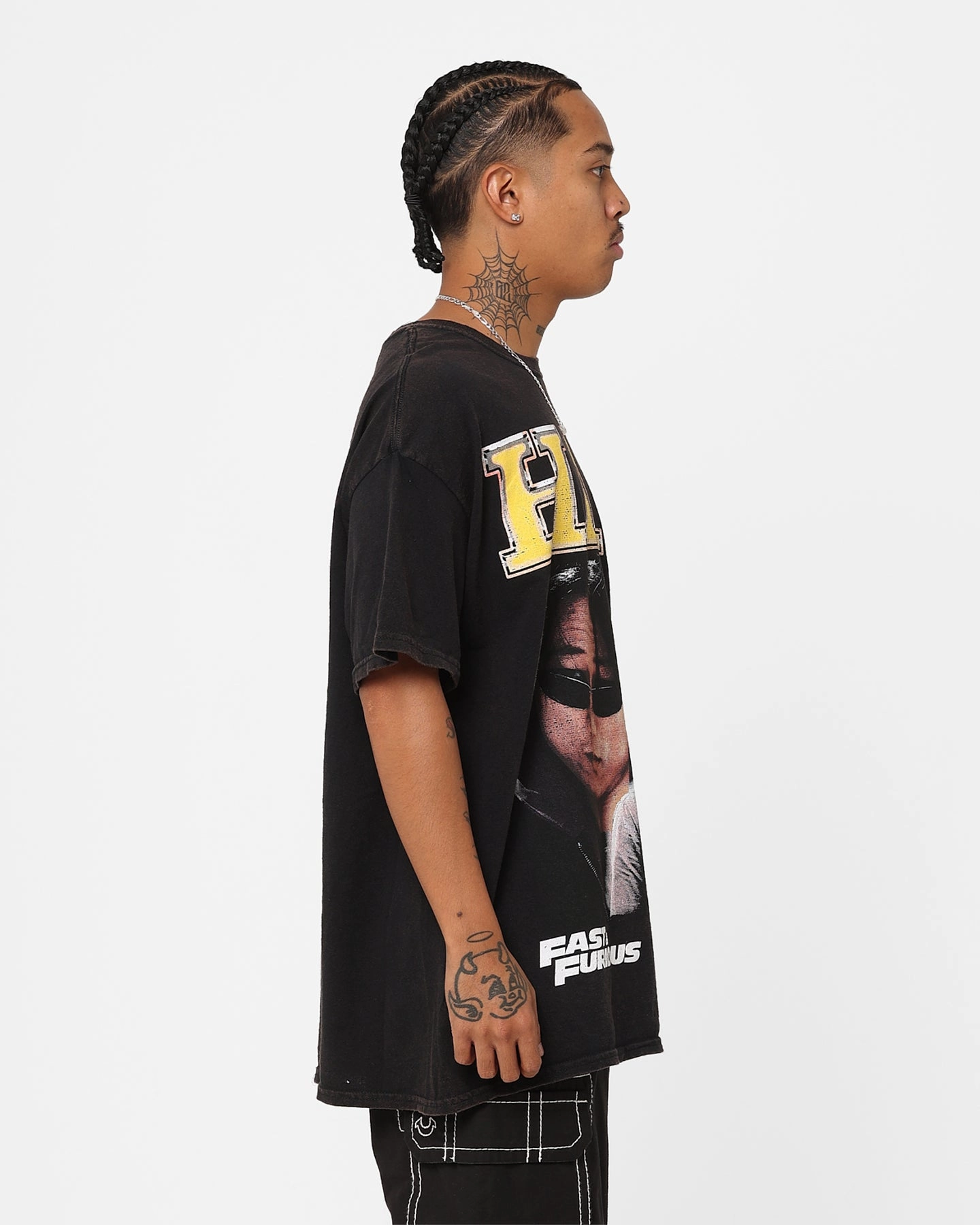 Goat Crew X Fast & Furious Han Lue Vintage T-Shirt Black Wash Fashionable Comfort