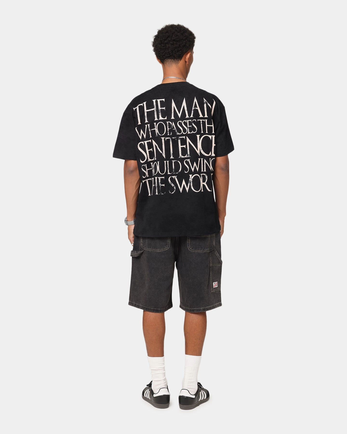 Goat Crew X Game Of Thrones Ned Stark Heavy T-Shirt Black Water Based Ink Non Restrictive Fit