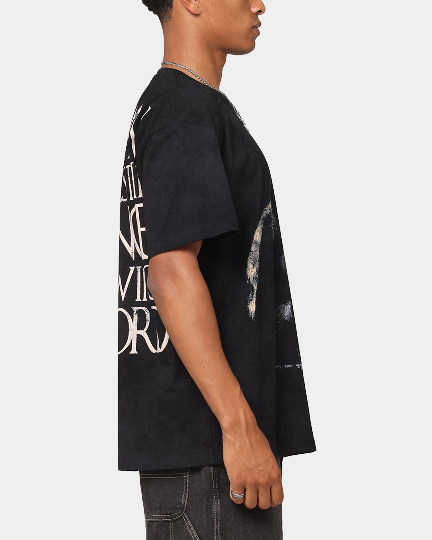 AntiPilling Treatment Versatile Apparel Goat Crew X Game Of Thrones Ned Stark Heavy T-Shirt Black