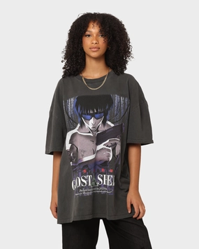Effortless Look Everyday Chic Goat Crew X Ghost In The Shell GITS Poster Heavyweight Vintage T-Shirt Vintage Black