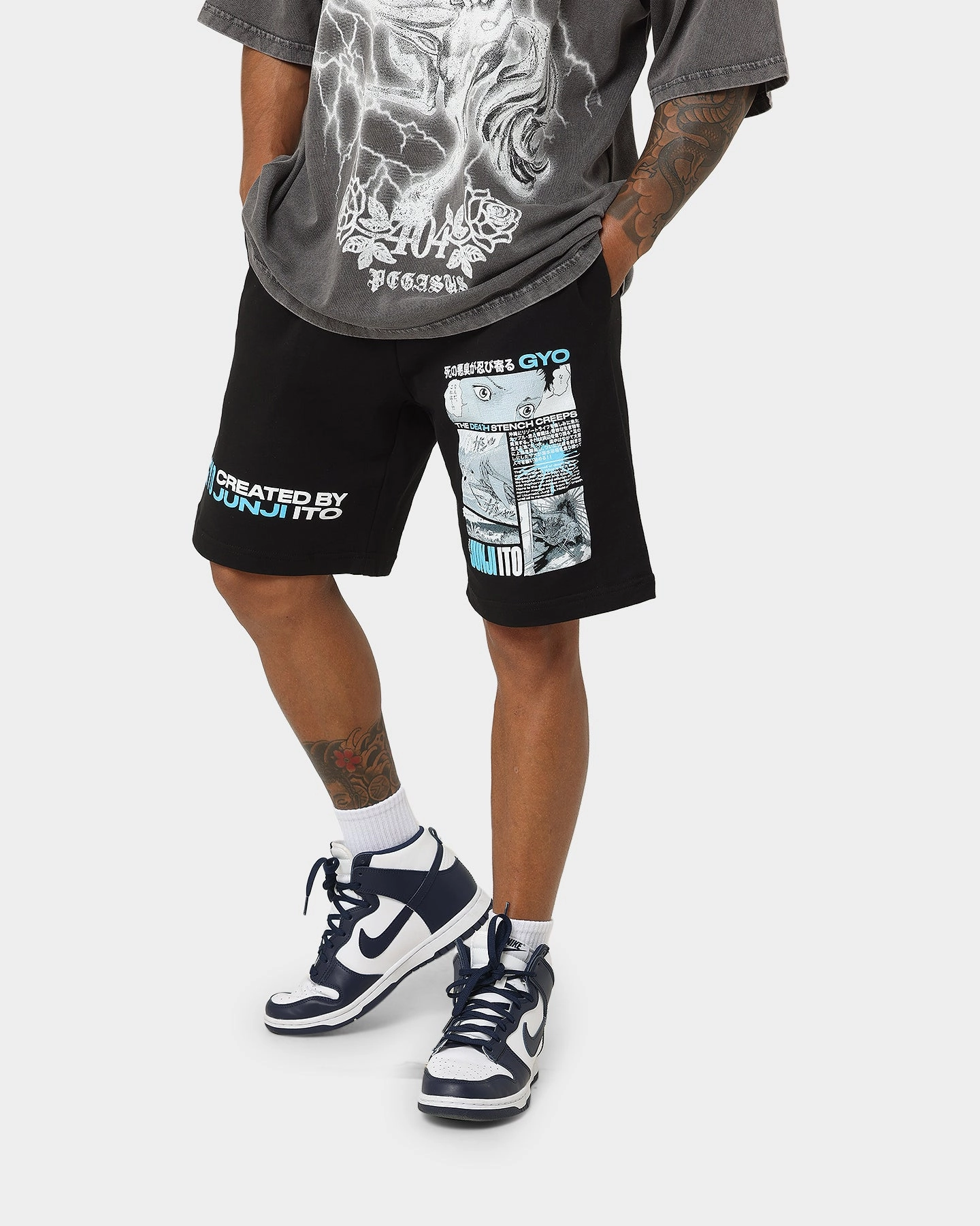 Eco Friendly Material ReinforcedHems Goat Crew X Gyo Gyo Shorts Black