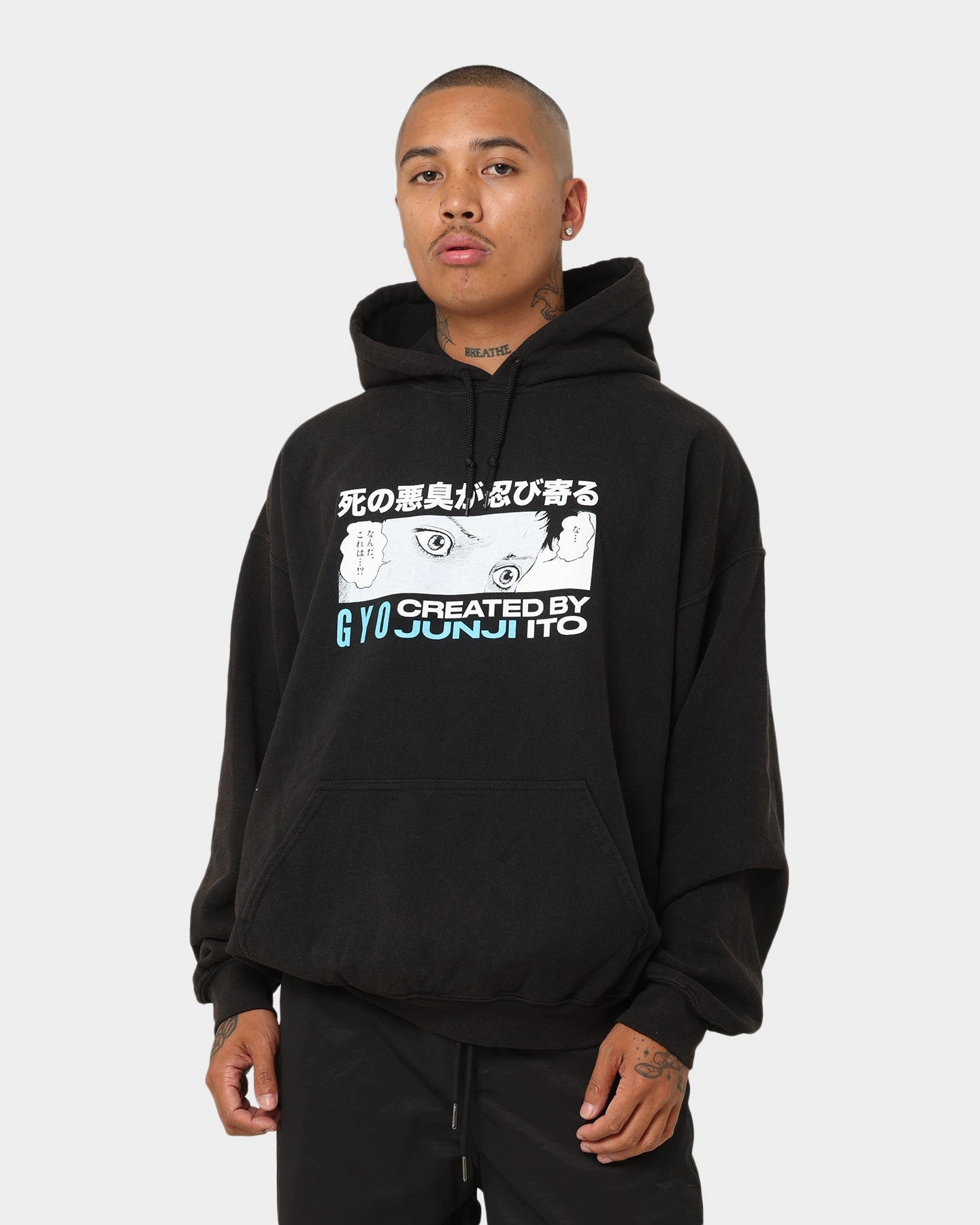 Goat Crew X Gyo Gyo Vintage Hoodie Washed Black Agree Reunion