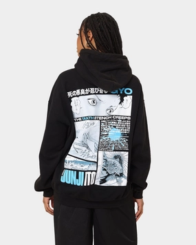 Dual Layer Ventilation Goat Crew X Gyo Gyo Vintage Hoodie Washed Black