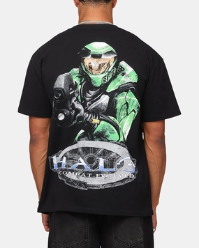 Goat Crew X Halo Halo Combat Evolved Heavyweight T-Shirt Black Low Profile Silhouette Sporty Layer