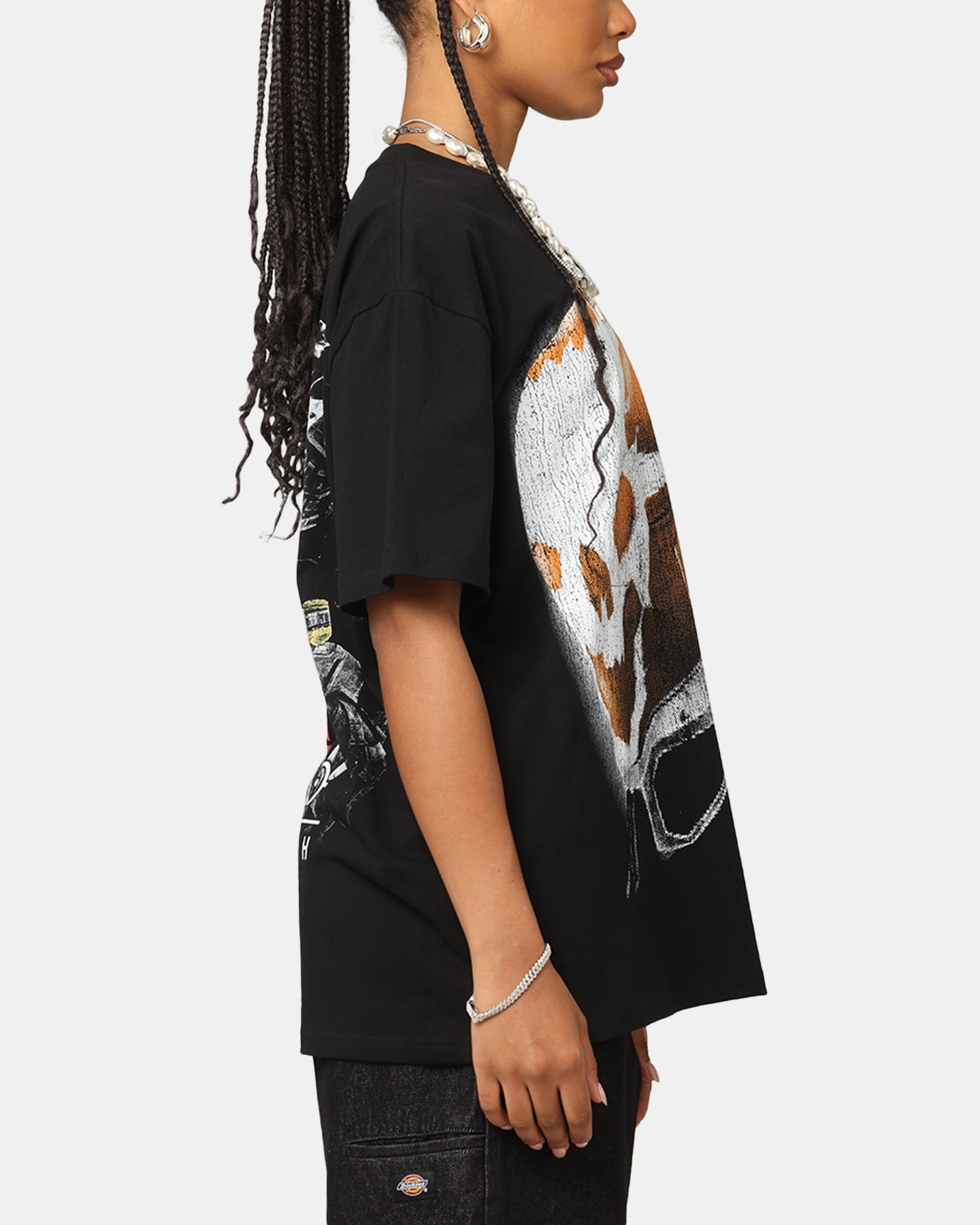 Goat Crew X Halo Halo Reach Emile Big Head Heavyweight T-Shirt Black Street Smart Trendy Top