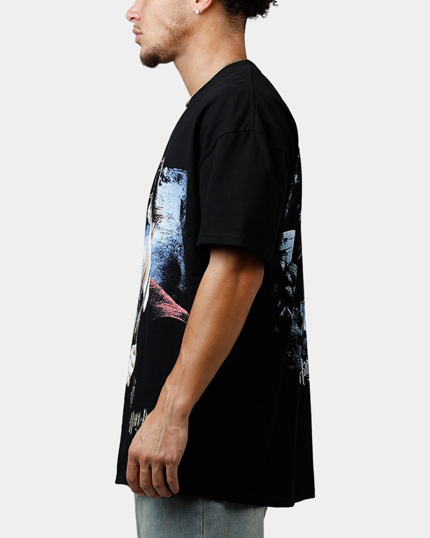 Goat Crew X Harry Potter Poster Vintage T-Shirt Black Acidwash casual and comfortable Thermal regulation