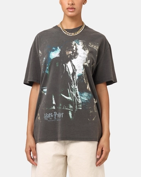Goat Crew X Harry Potter Sirius Heavy T-Shirt Black Wash Street Outfit Sublimation Printed Collar