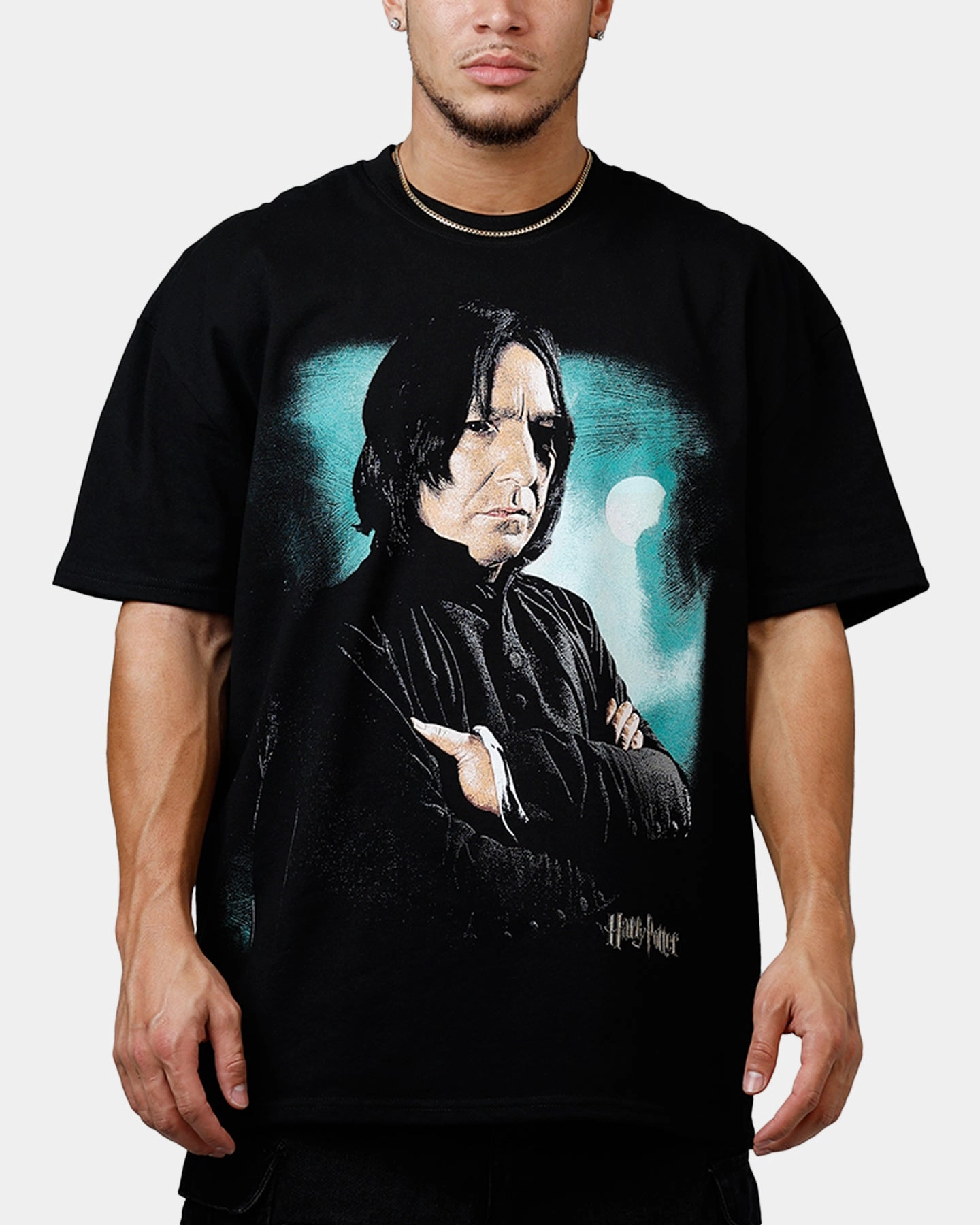 Chill Comfort MoistureWickingFabric Goat Crew X Harry Potter Snape Poster Heavyweight T-Shirt Black