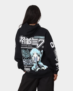 Goat Crew X Hatsune Miku Future Sound Hoodie Black Relaxed Layer