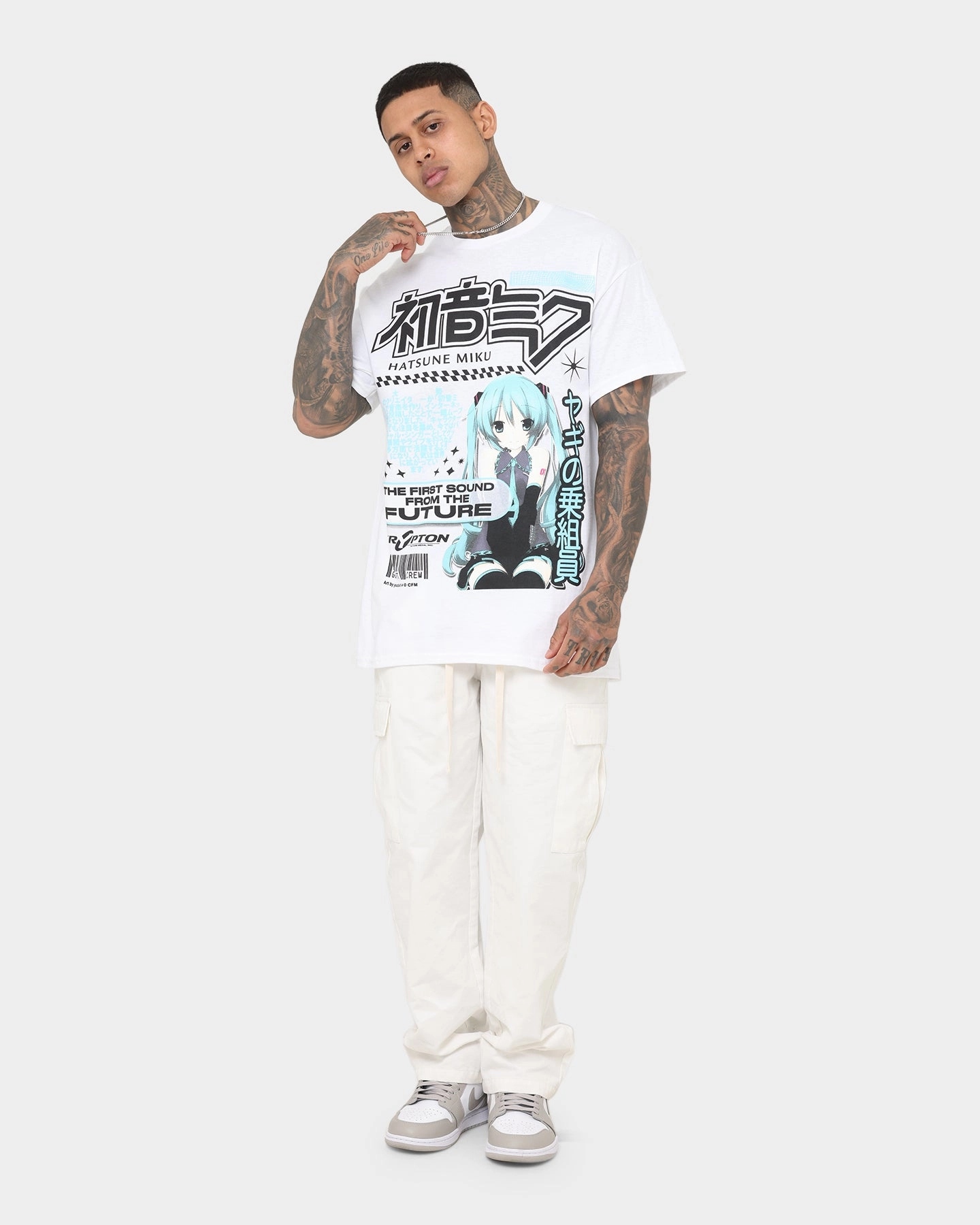 Movie Night Goat Crew X Hatsune Miku Future Sound T-Shirt White
