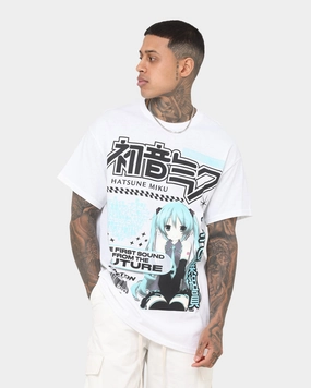 Goat Crew X Hatsune Miku Future Sound T-Shirt White Daily Outfit