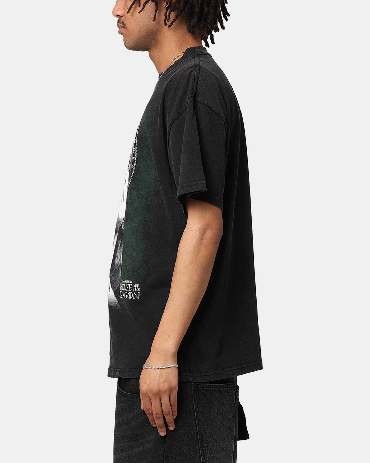 Day-to-Day Comfort Goat Crew X House Of The Dragon Alicent Vintage T-Shirt Black Acidwash