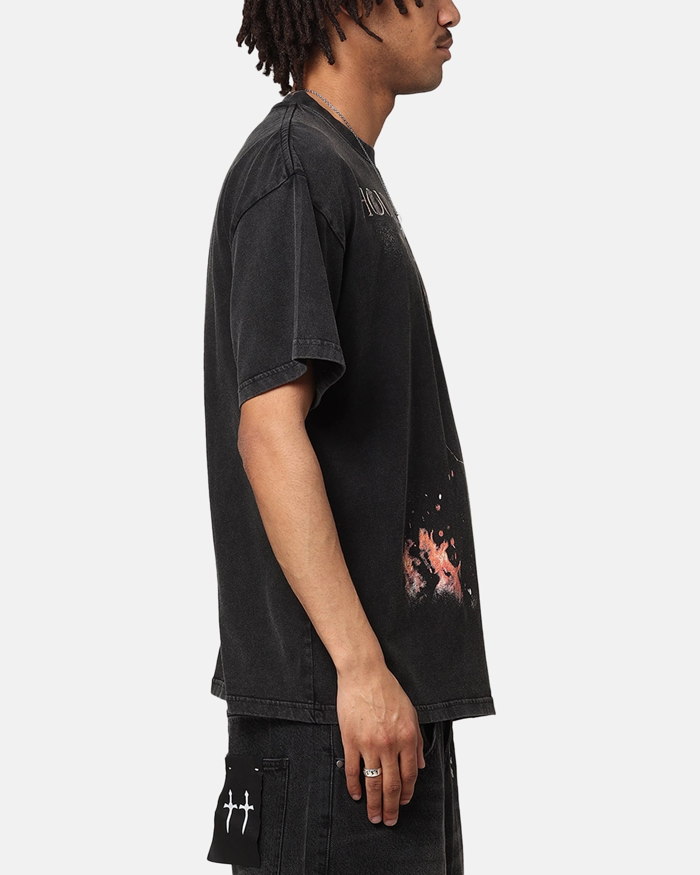 Goat Crew X House Of The Dragons Blood Vintage T-Shirt Black Acidwash Active Wearable Comfy Vibes
