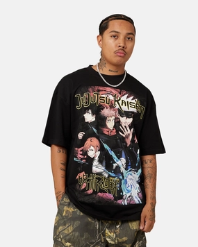 Outdoor Adventure Goat Crew X Jujutsu Kaisen Heavyweight T-Shirt Black