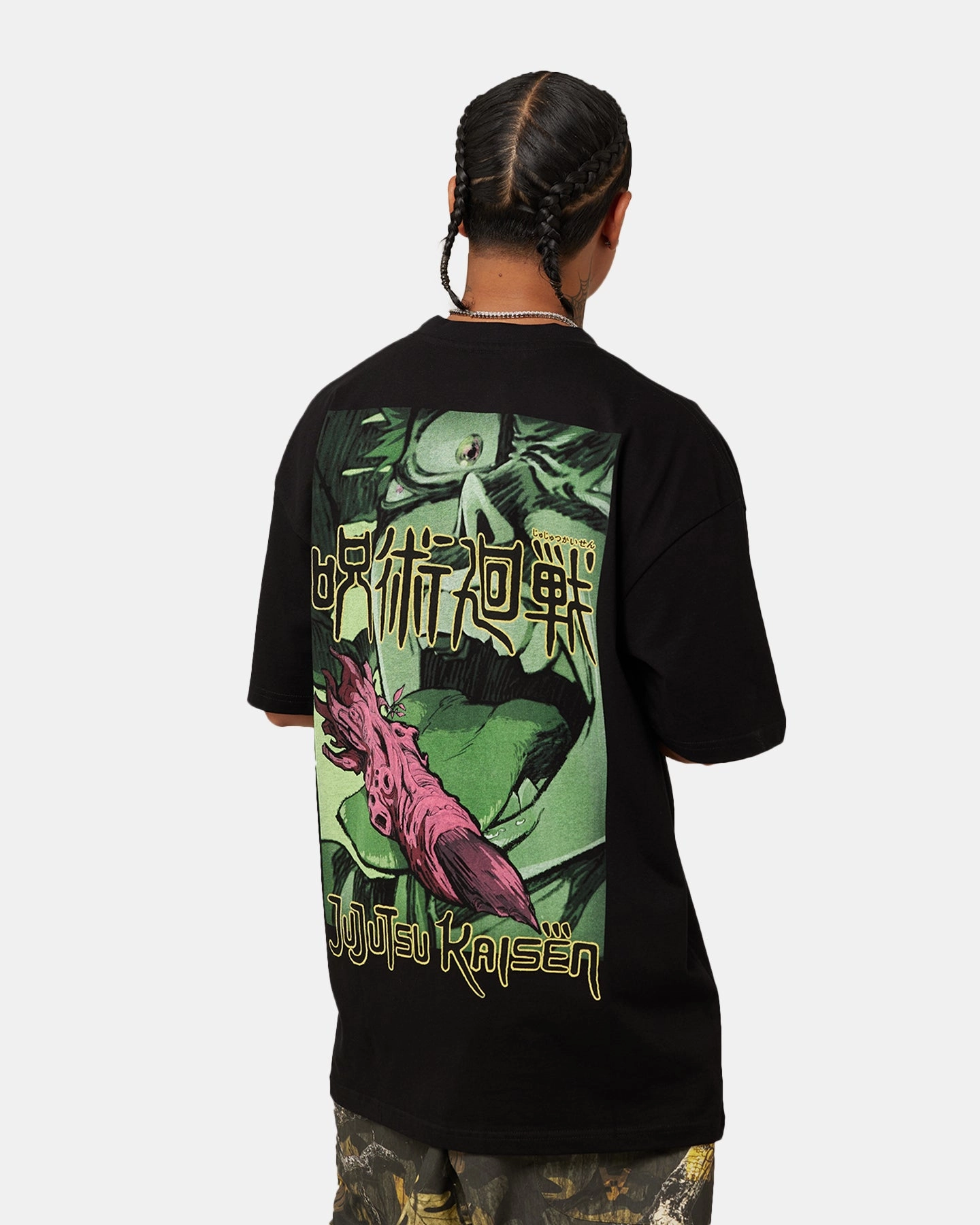 Goat Crew X Jujutsu Kaisen Heavyweight T-Shirt Black Layered Style