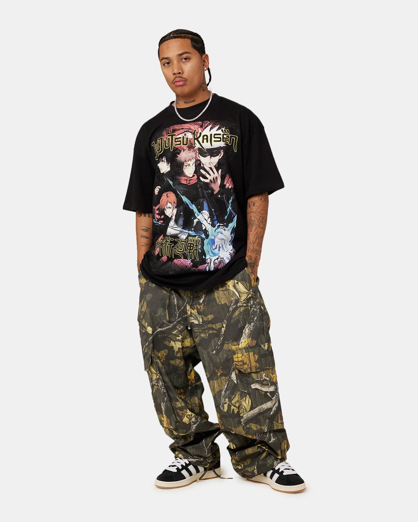 Goat Crew X Jujutsu Kaisen Heavyweight T-Shirt Black teenagers' Moisture Management Fabric