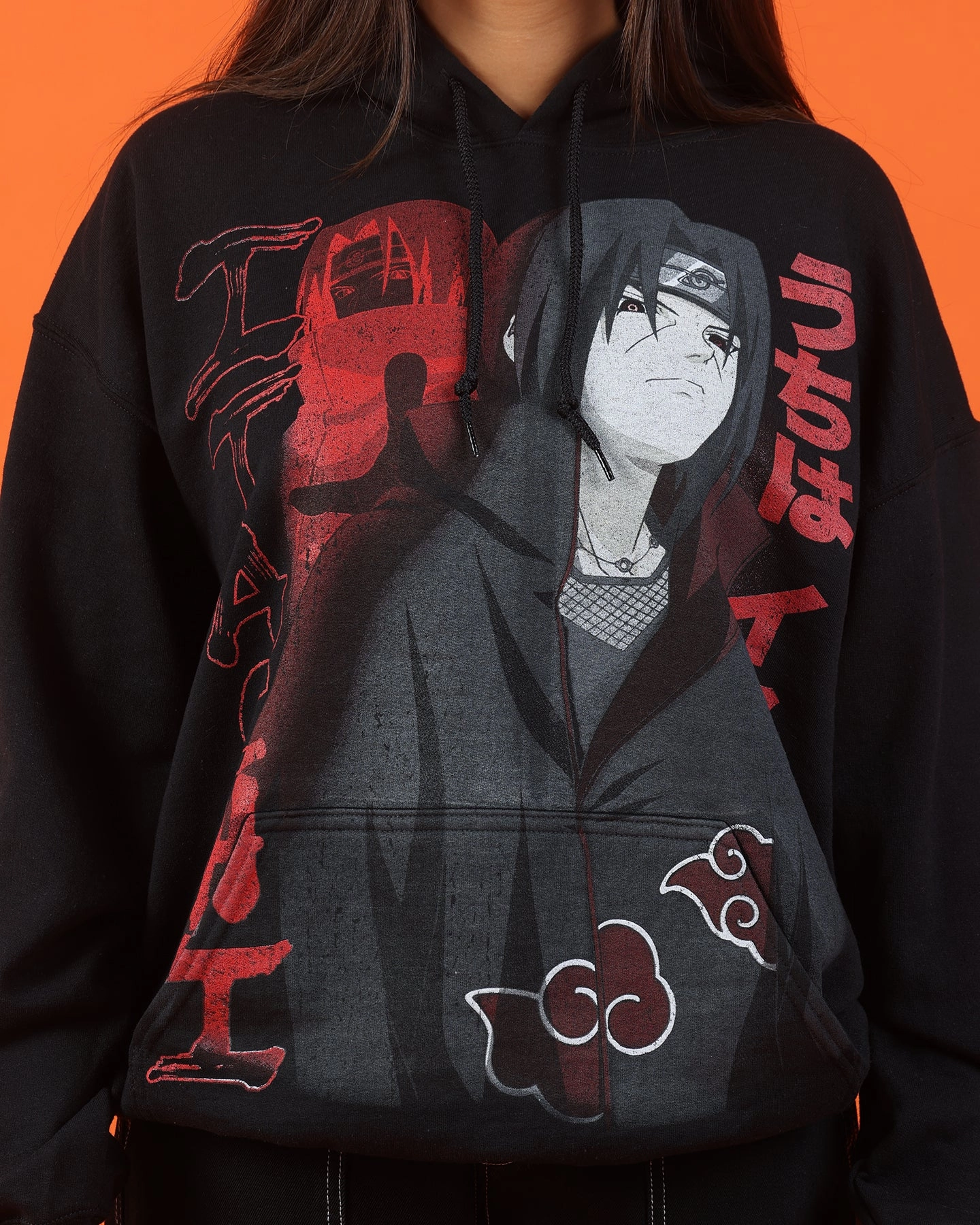 Goat Crew X Naruto Itachi Hoodie Black Light Reflective Trims Four Way Stretch