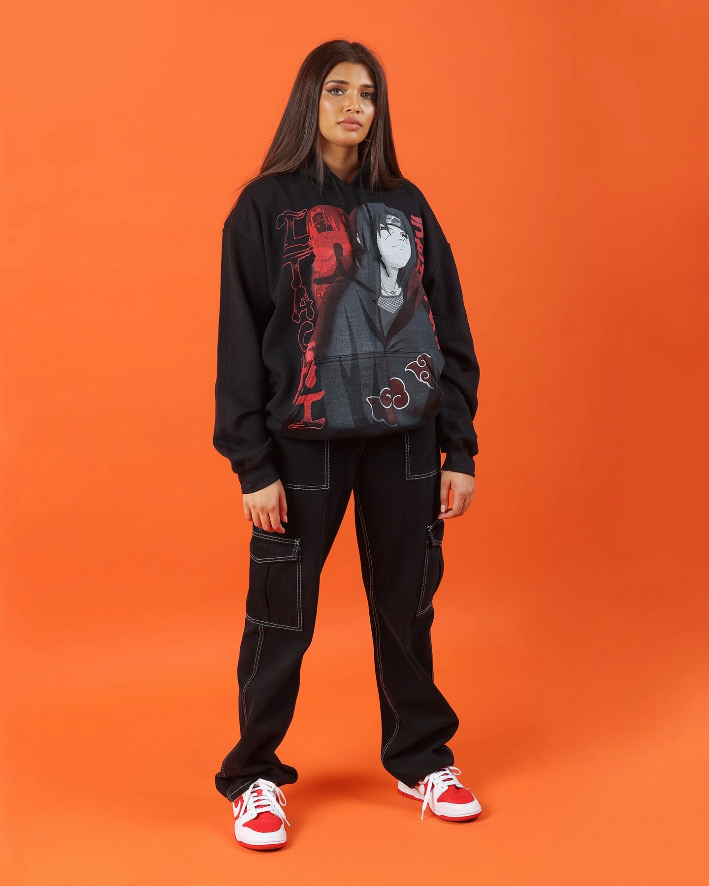 Goat Crew X Naruto Itachi Hoodie Black YKK Zipper Quality